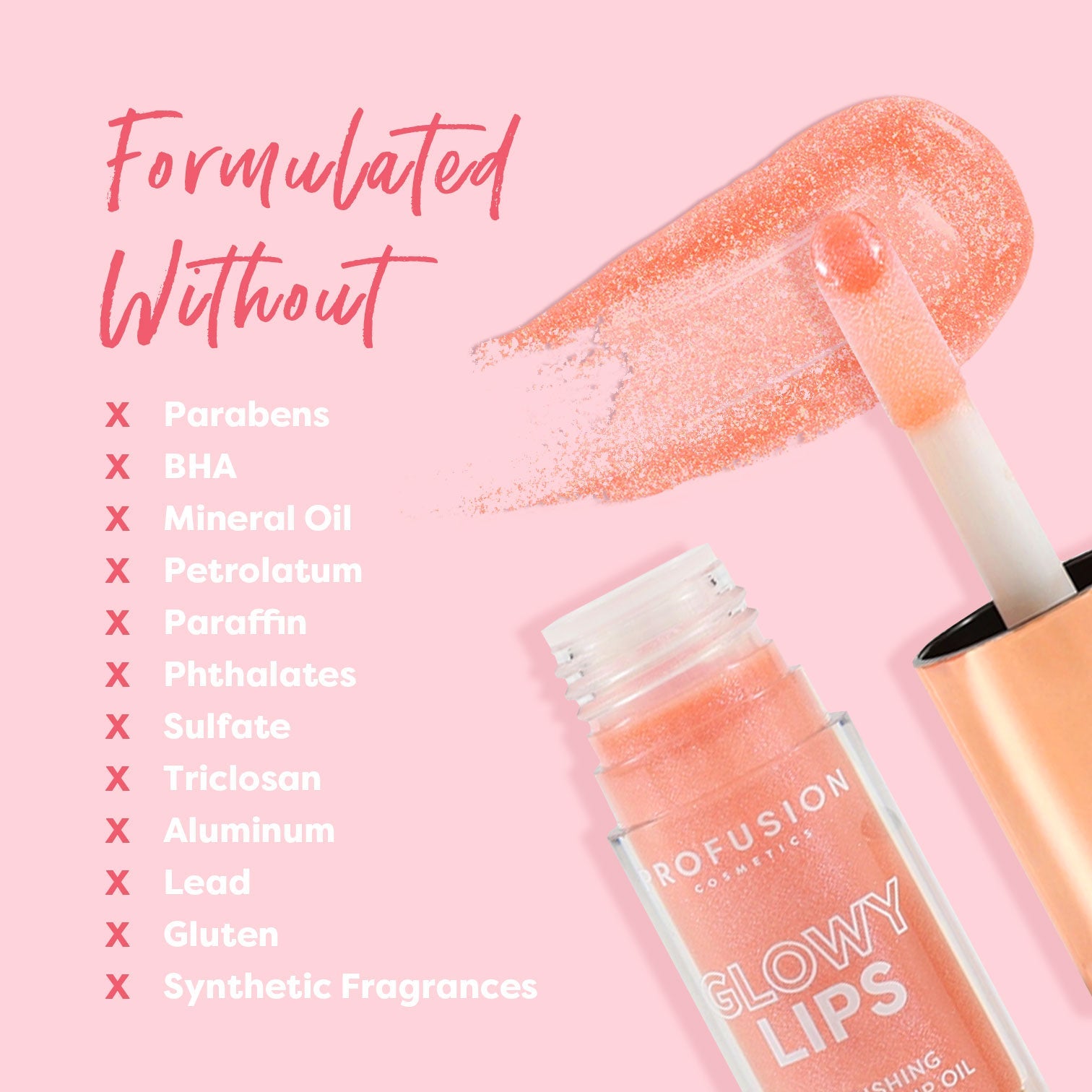 PROFUSION Glowy Lips Nourishing Shimmer Lip Oil