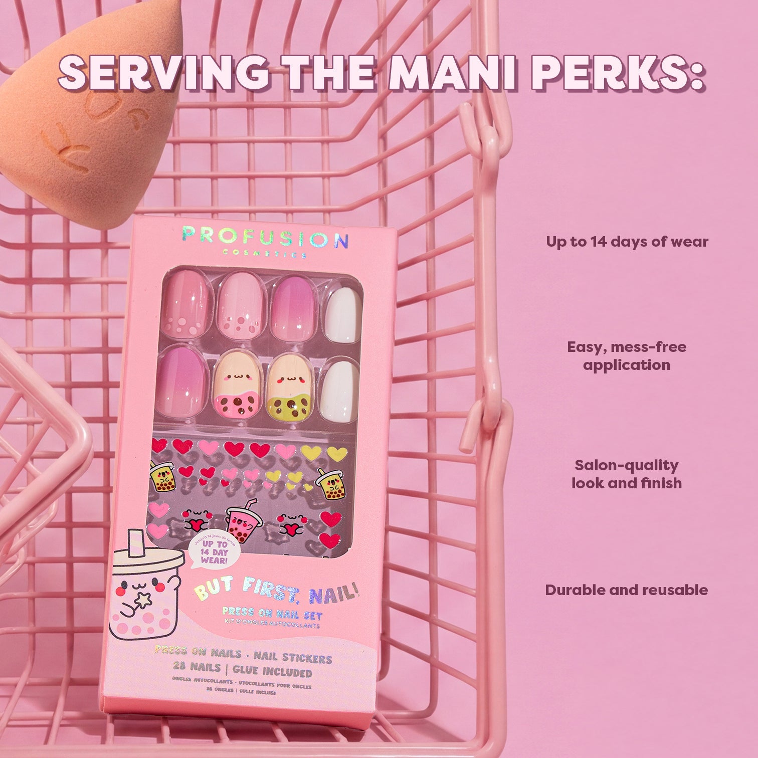 PROFUSION But, First, Nail Press On Nail Set