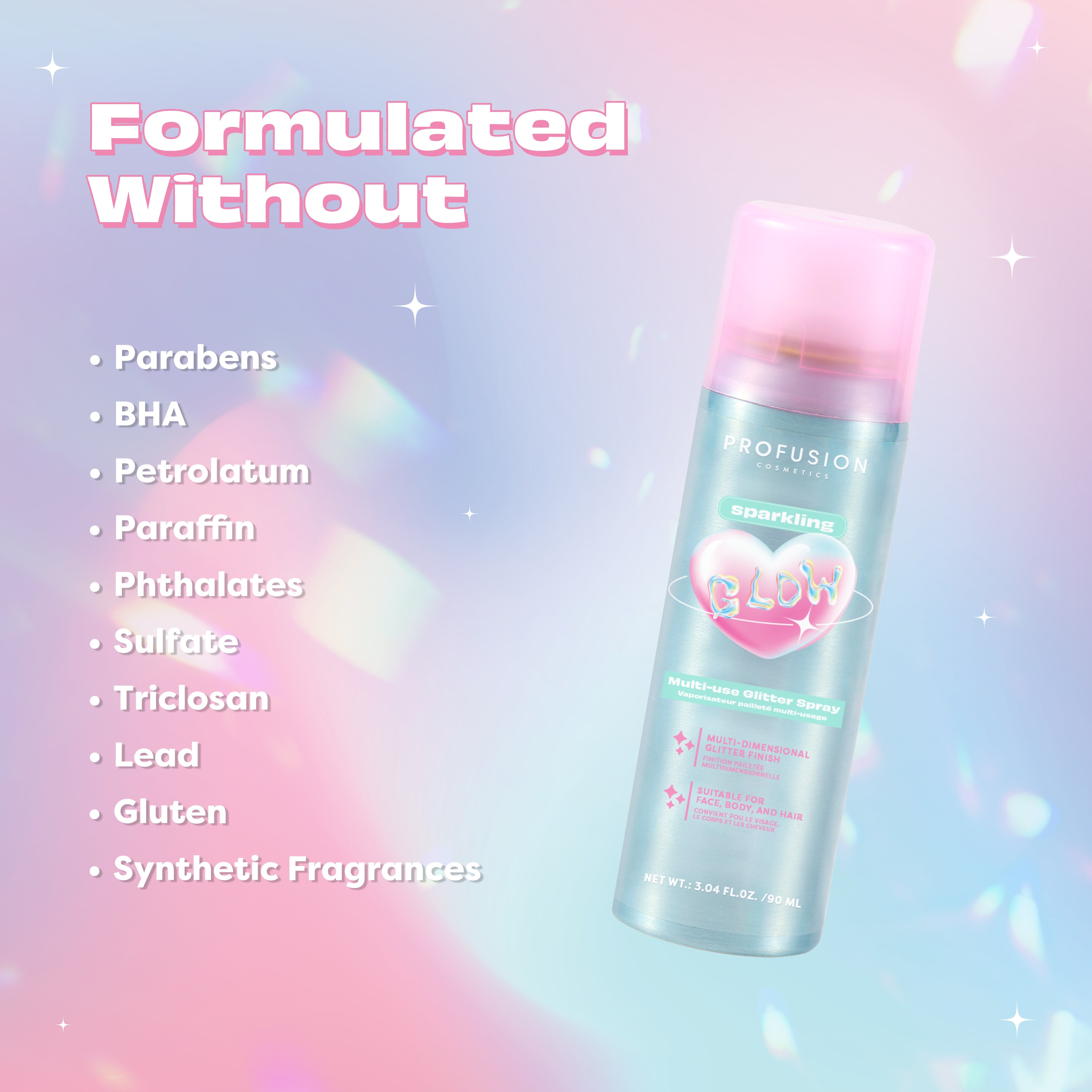 Sparkling Glow Multi-use Glitter Spray