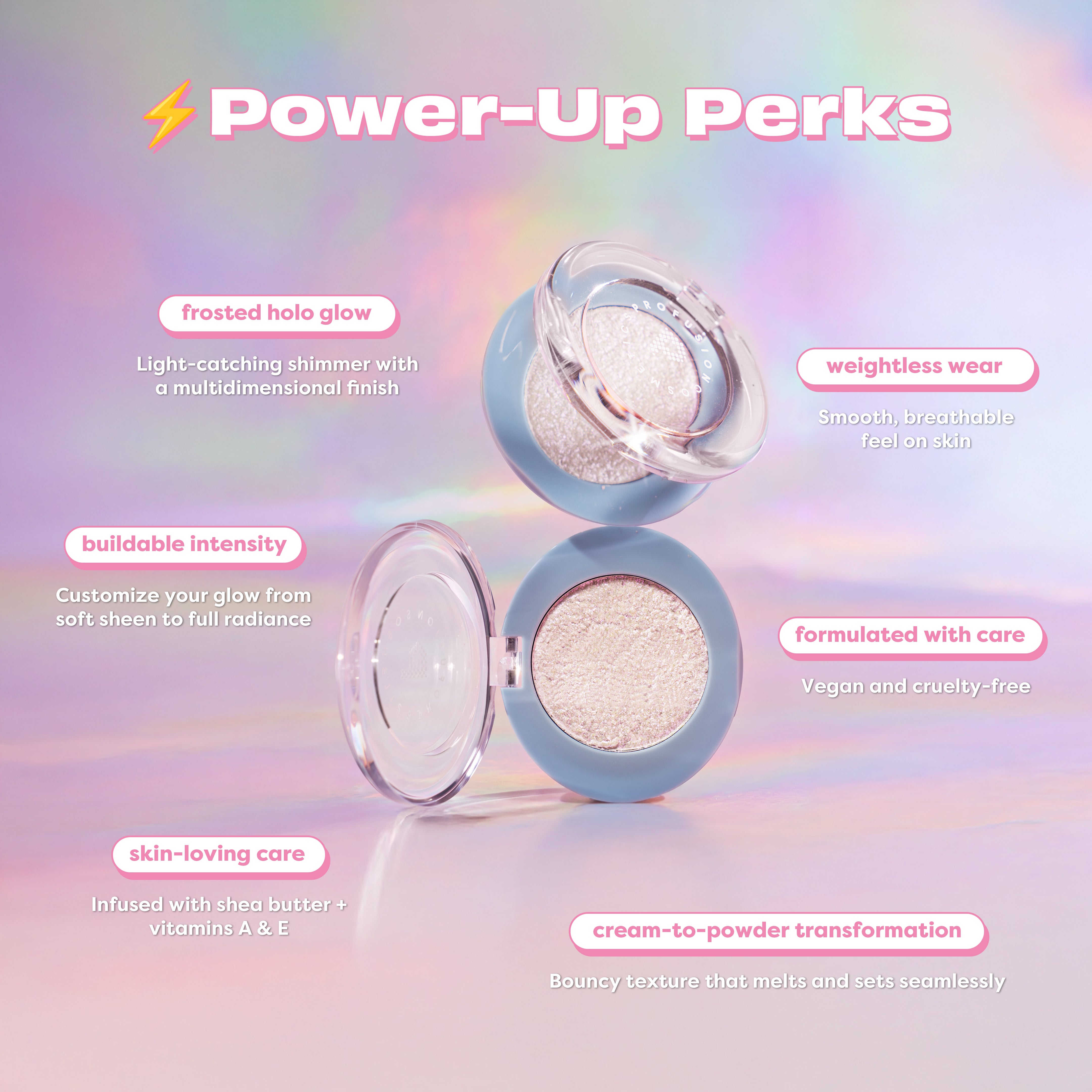 Bouncy Glow Frosted Holo Highlighter