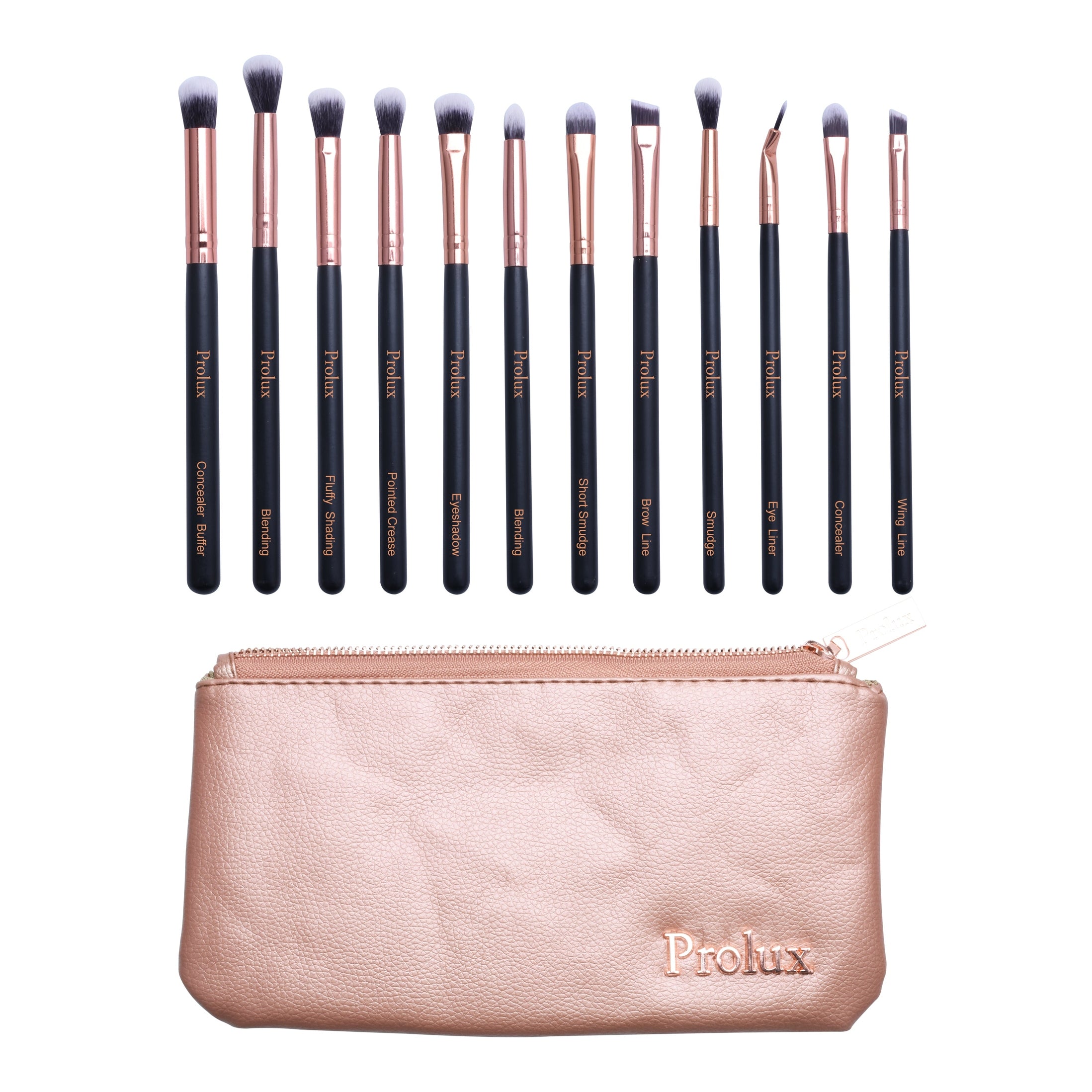 Deluxe 12 Piece Eye Makeup Brush Set