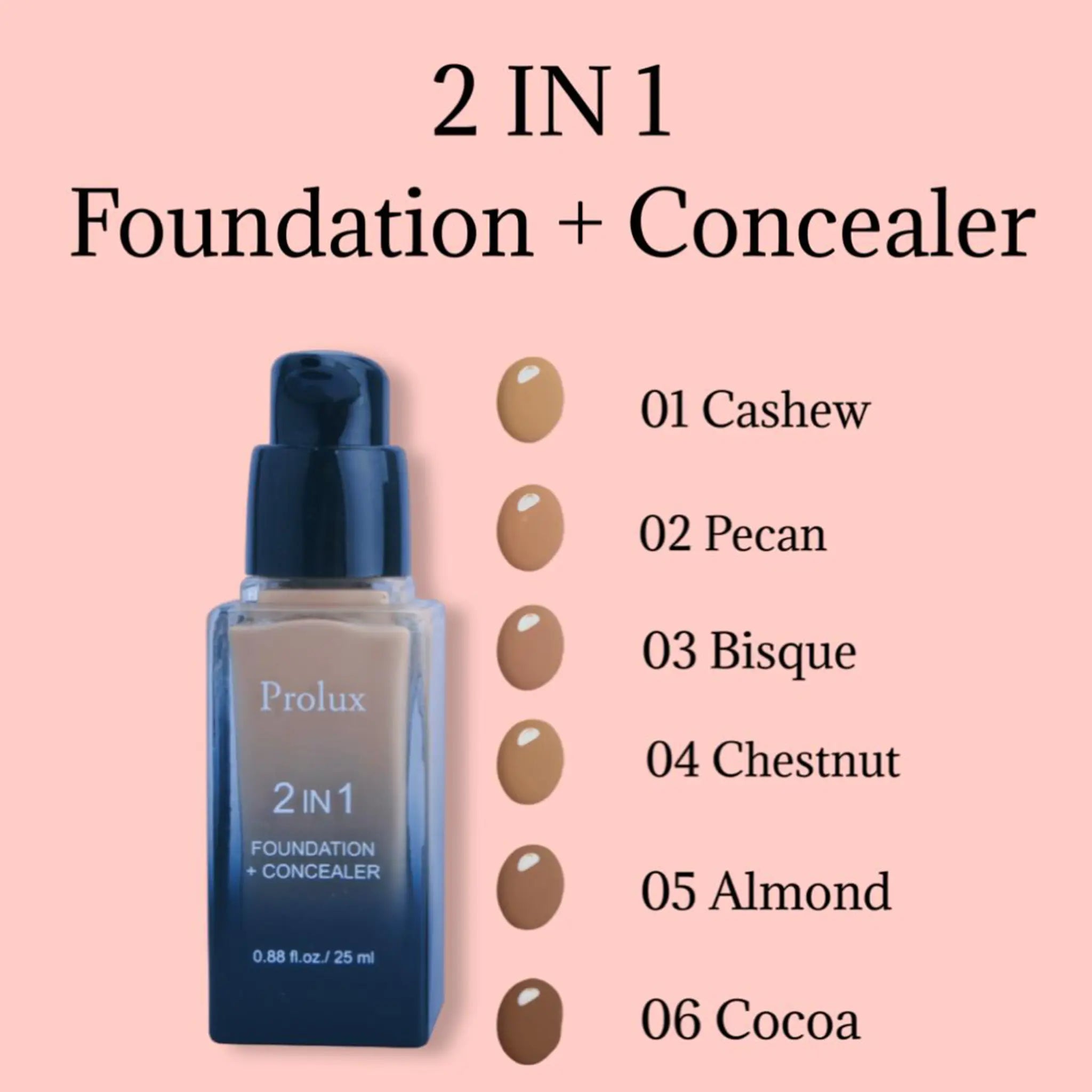 PROLUX 2 in 1 Foundation and Concealer