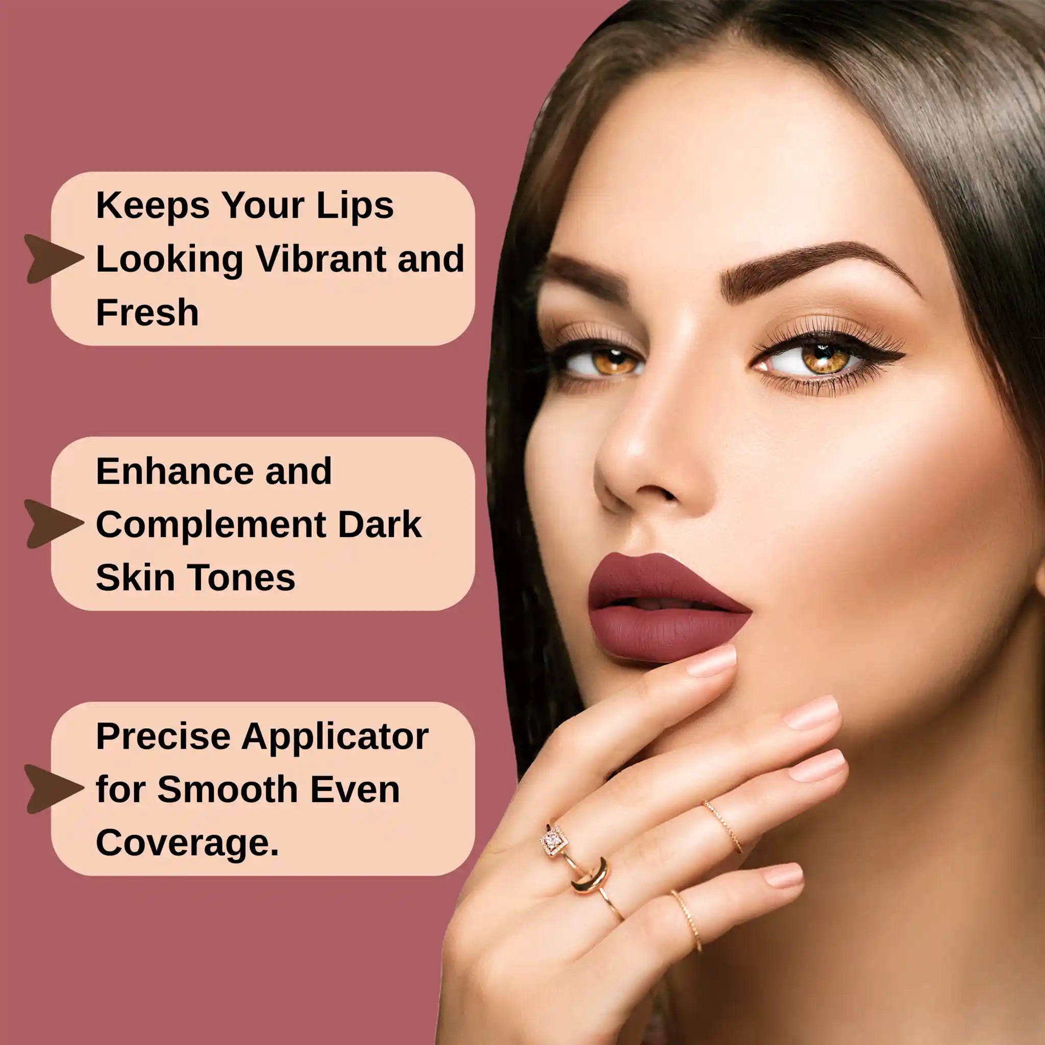 Prolux Matte Lip Gloss for Dark Skin