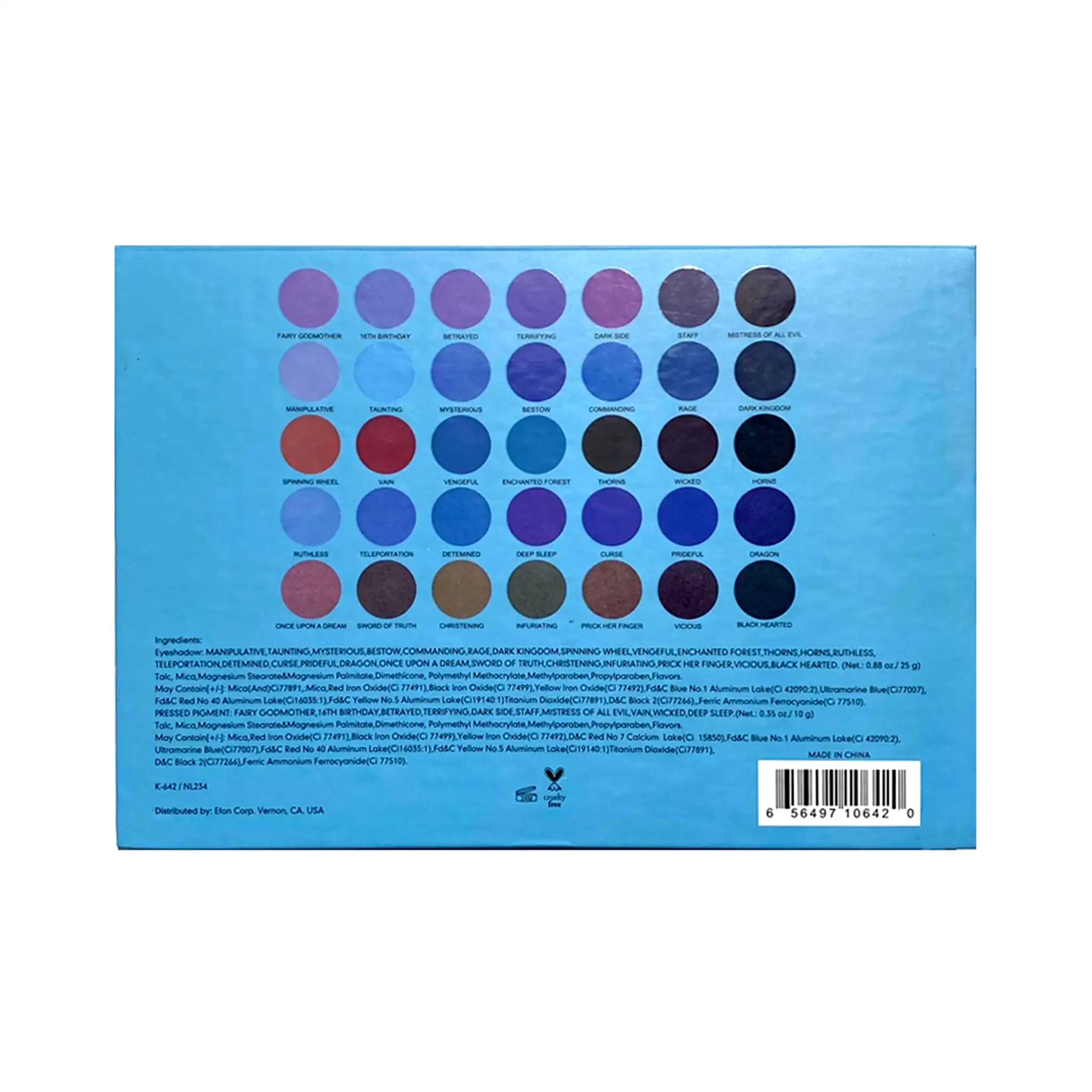 PROLUX Dark Fairy Cool Eyeshadow Palette