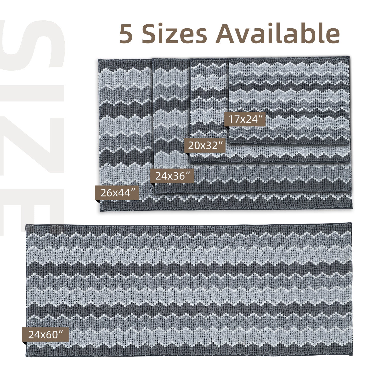 Kasentex Soft Absorbent Durable Non-Slip Bathroom Rug Mat, Room Decor, Graduation Gifts, Fathers Day Gift, Mother Gift