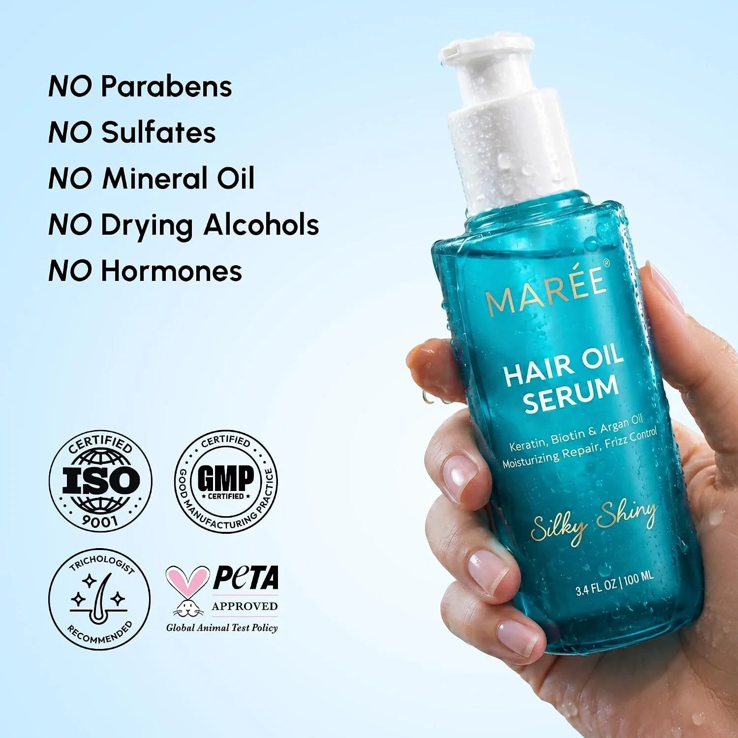 MAREE Keratin Oil Serum for Dry & Damaged Hair