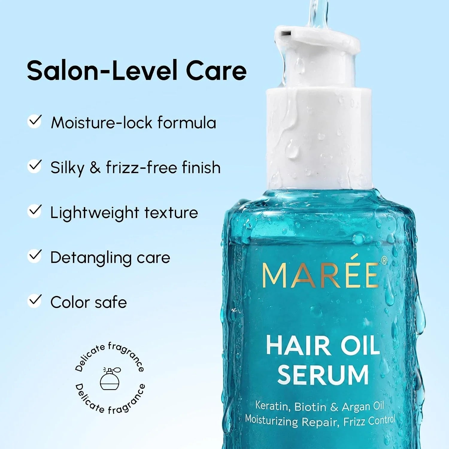 MAREE Keratin Oil Serum for Dry & Damaged Hair
