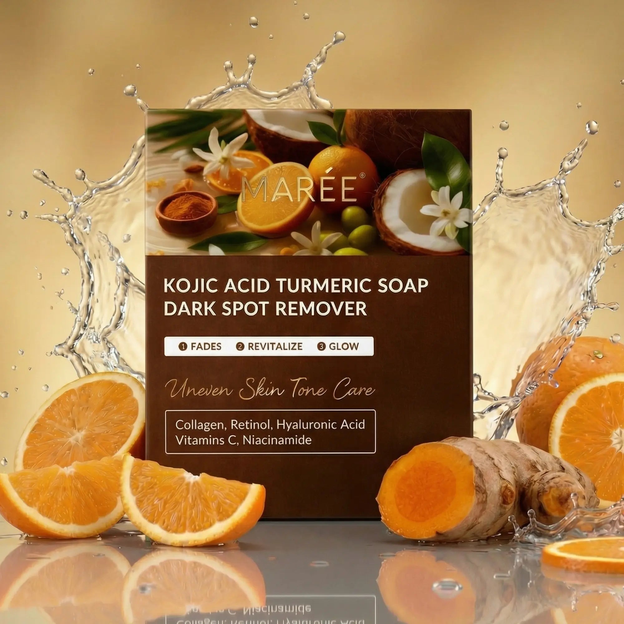 MAREE Turmeric Kojic Soap & Scrub