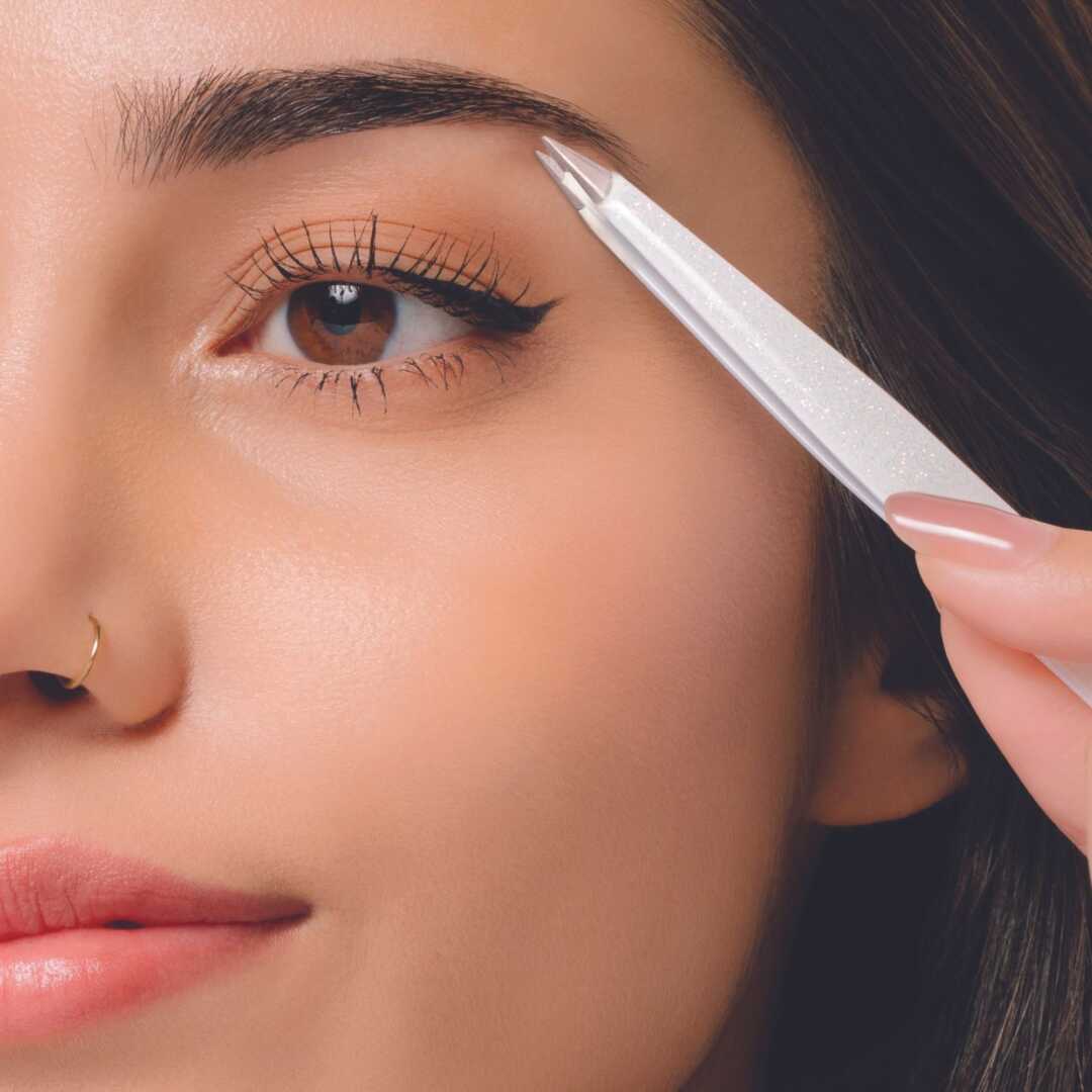 JAPONESQUE Slant & Point Tweezers Natural Shimmer