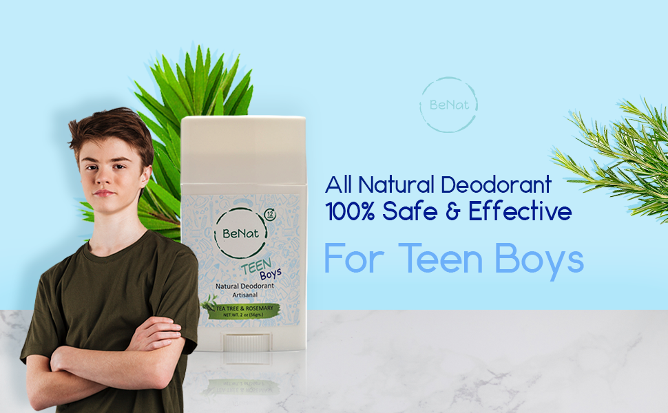 BENAT All-Natural Deodorant for Kids & Teens
