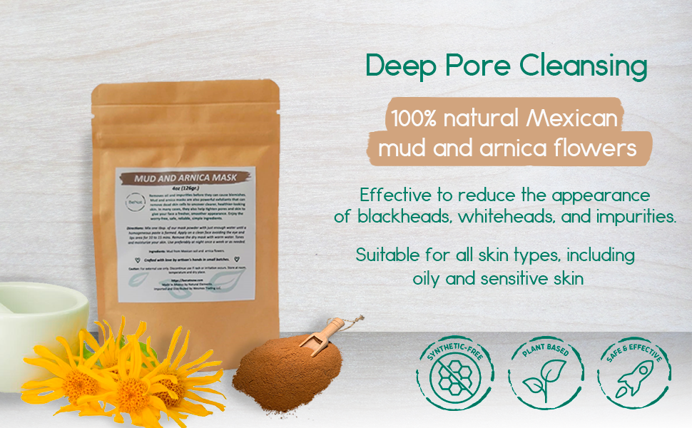 BENAT 2-pack Mud & Arnica Facial Mask