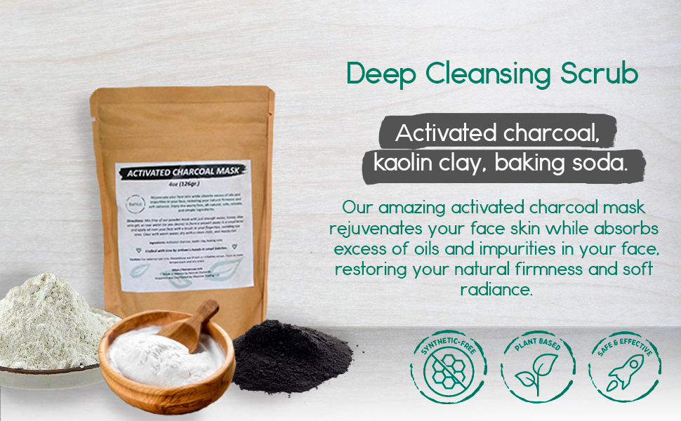 BENAT 2-pack Activated Charcoal Facial Mask