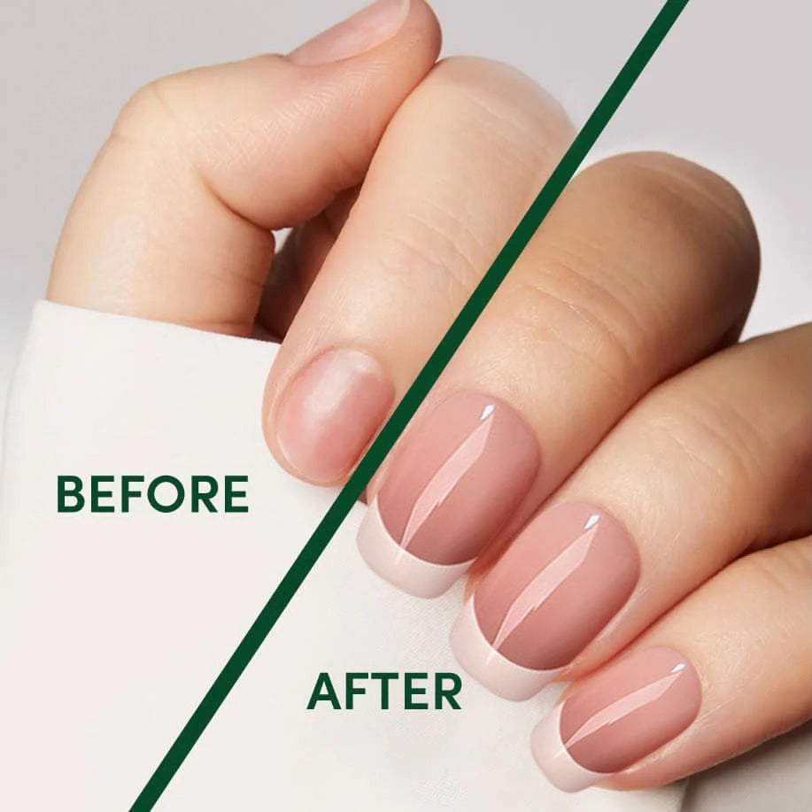 Classic French Square Nails - Press On Nails | Long Lasting & Reusable