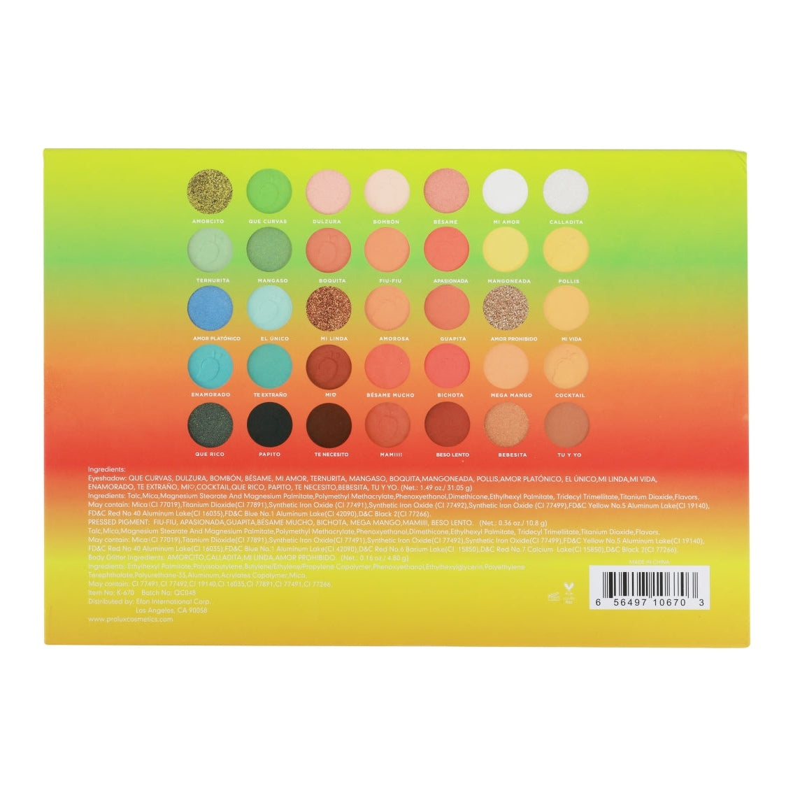Que Mango II Eyeshadow Palette