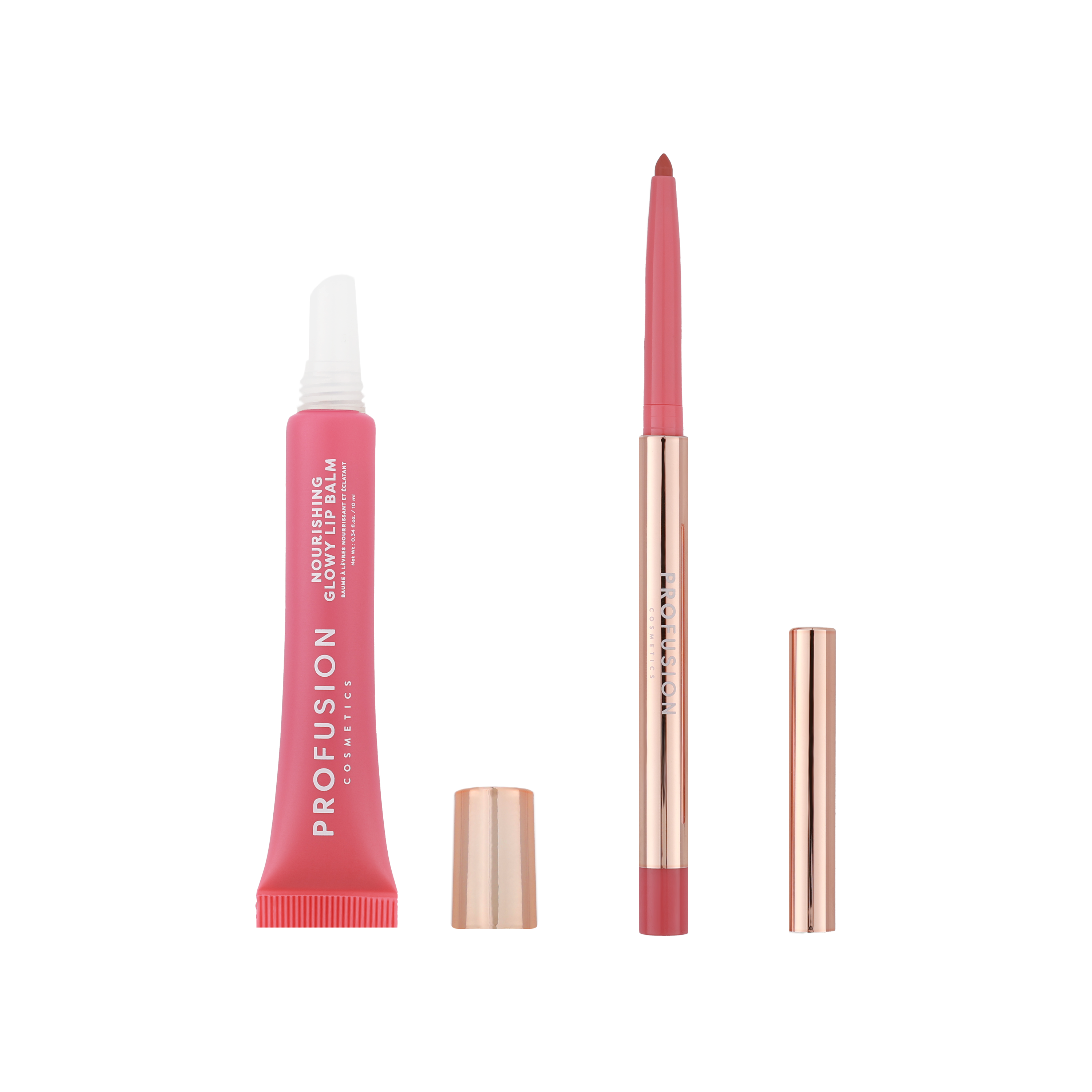 PROFUSION Lip Treat Duo Soft Matte Creamy Lip Liner & Nourishing Glowy Lip Balm