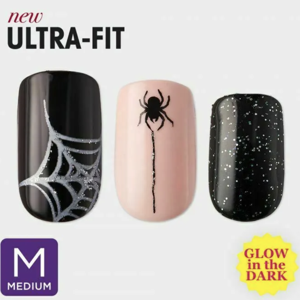 KISS ImPress Glow In The Dark Press-On Nails Halloween Limited Edition