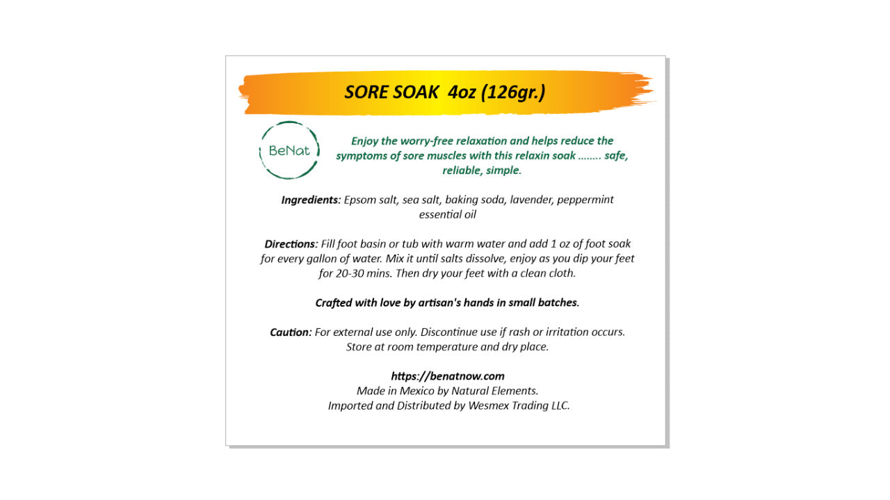 BENAT Bath and Foot Soak