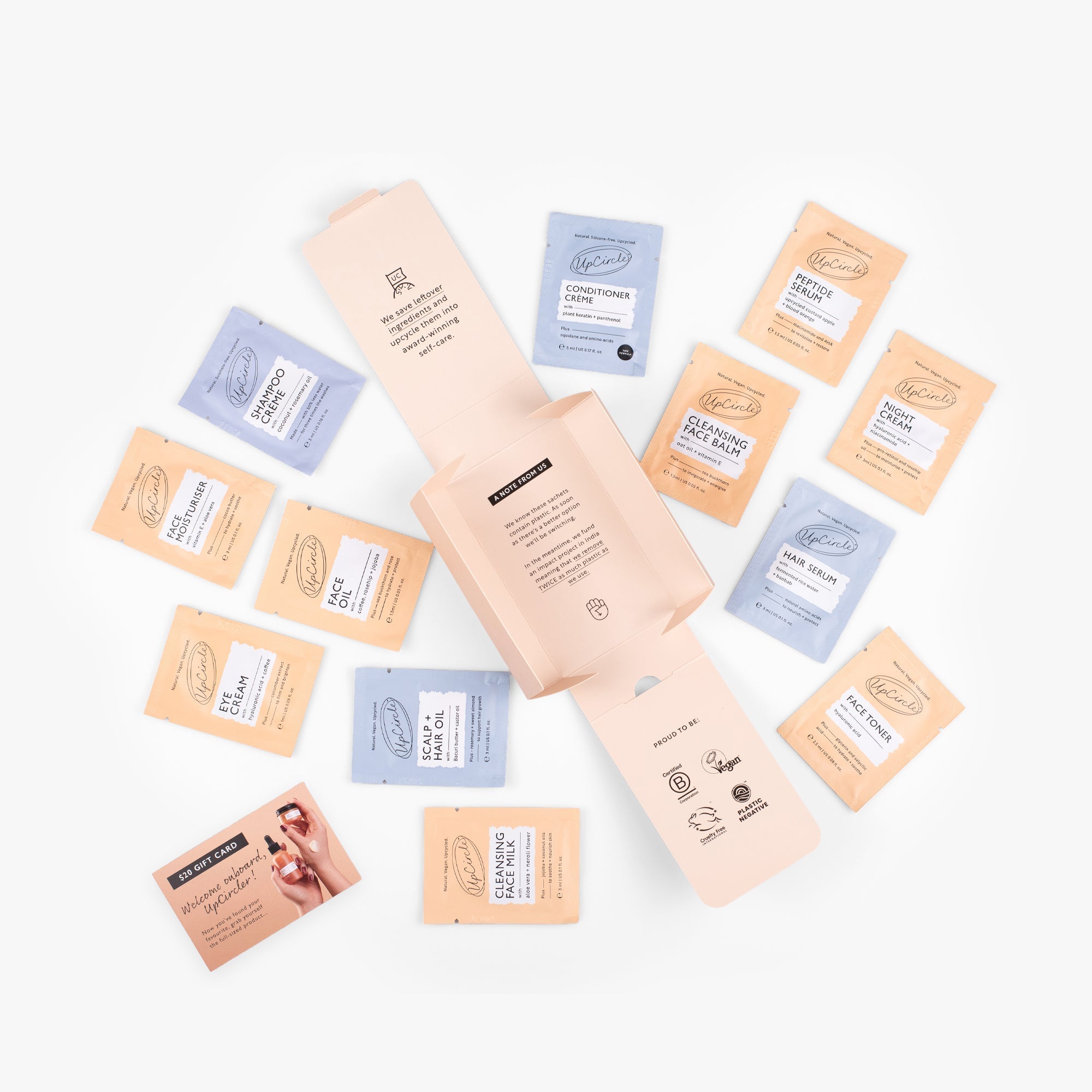 UPCIRCLE "Pamper + Gift" Skincare Kit