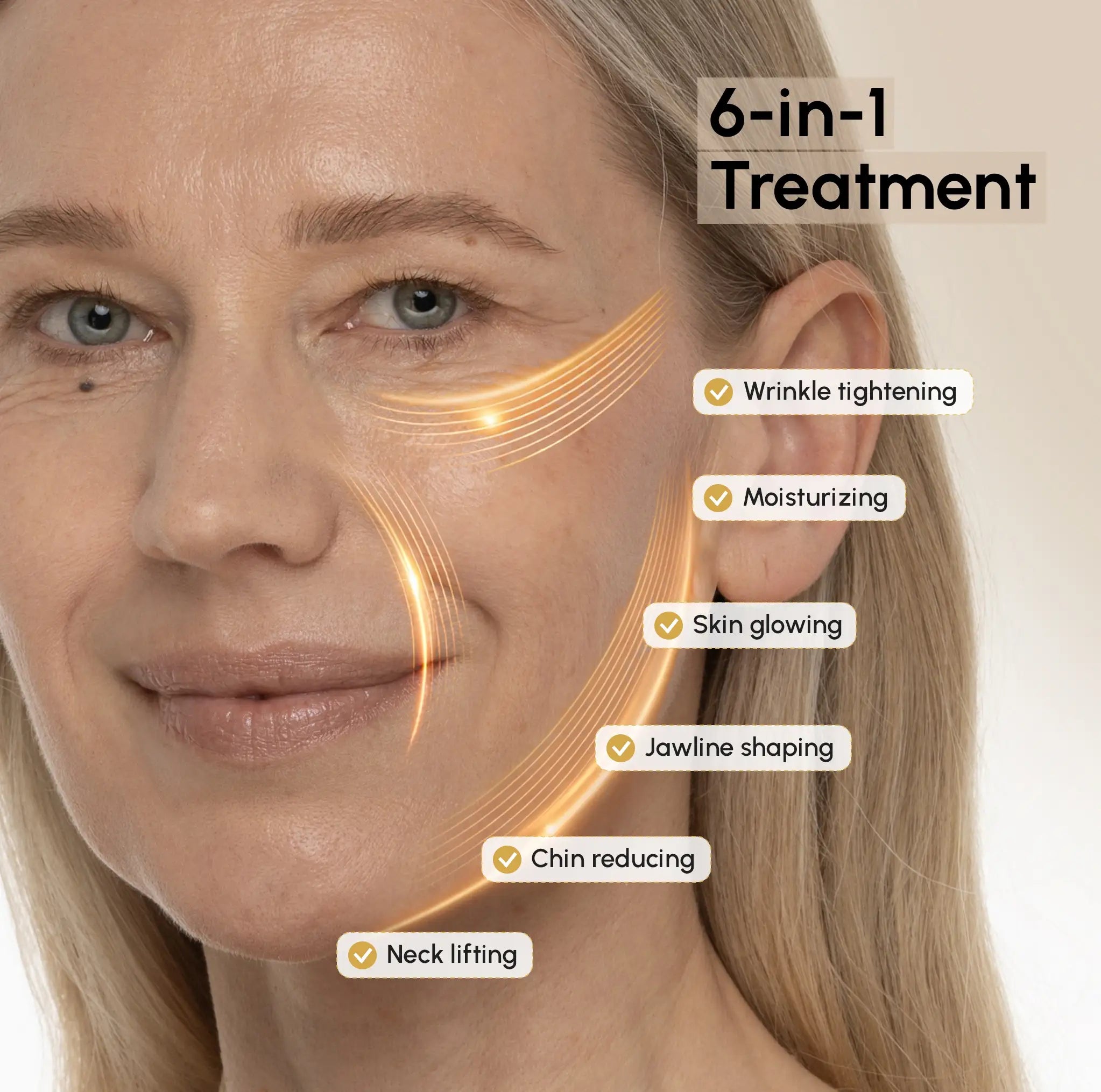 24K Gold V-Line Lifting Mask