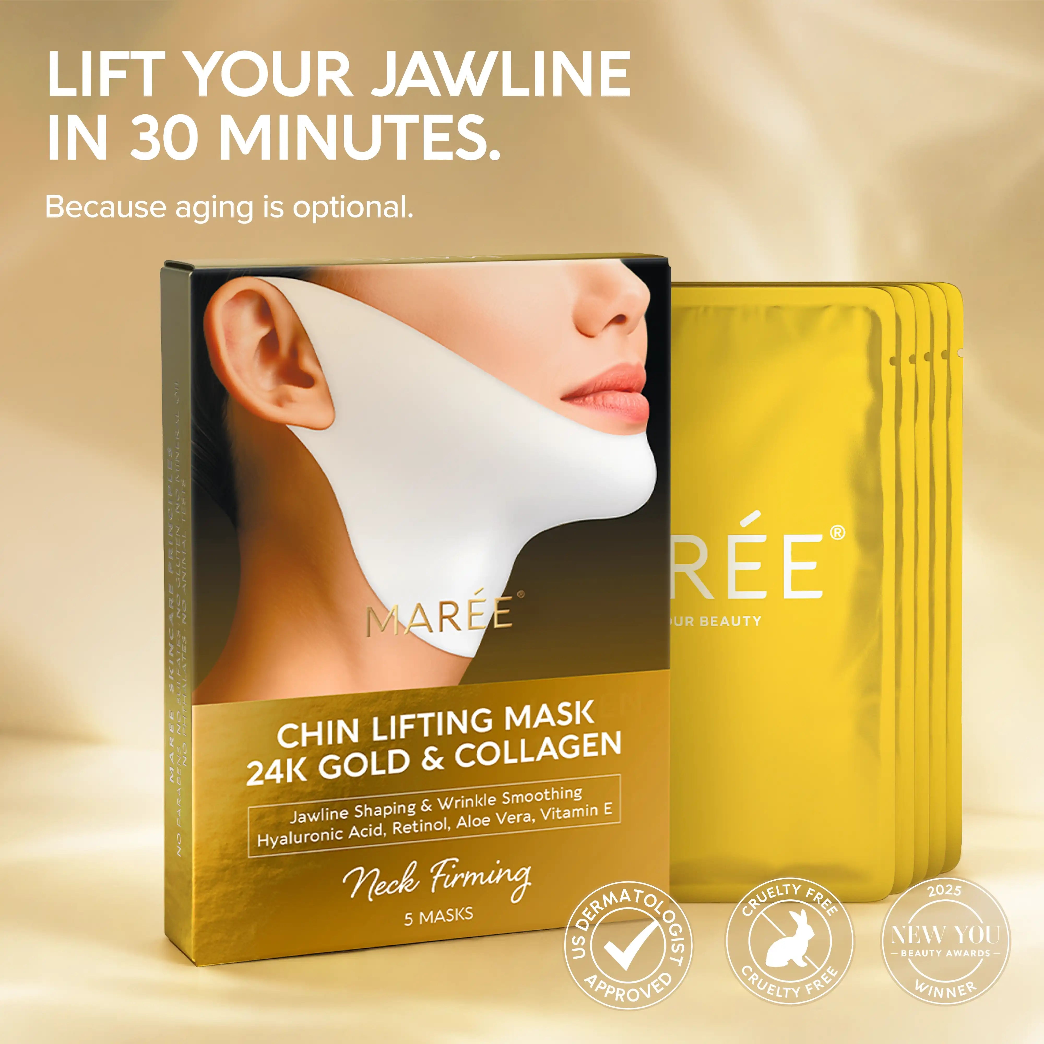 24K Gold V-Line Lifting Mask
