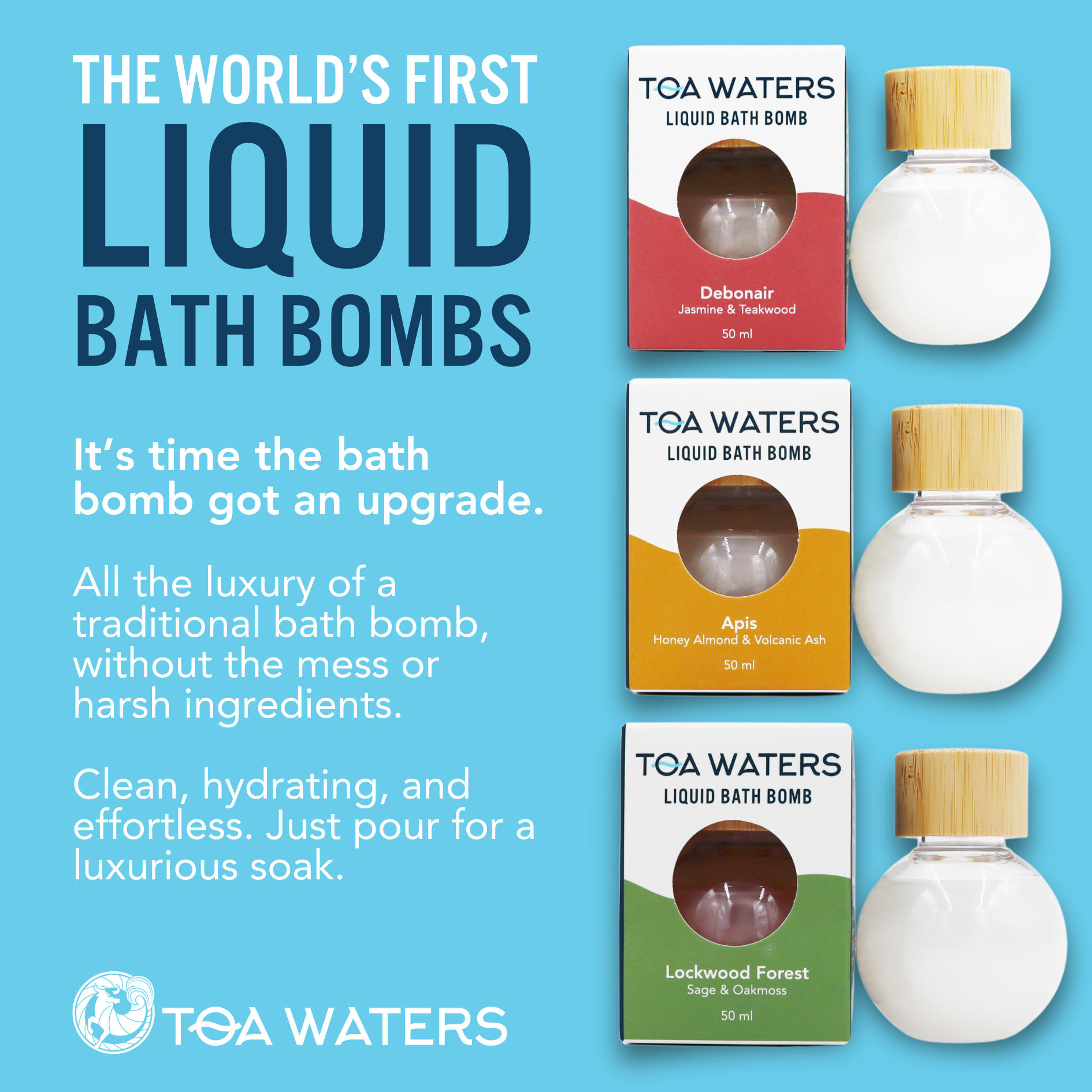 TAO Tuscarora Creek Liquid Bath Bomb - Amber, Cedar, and Lemon