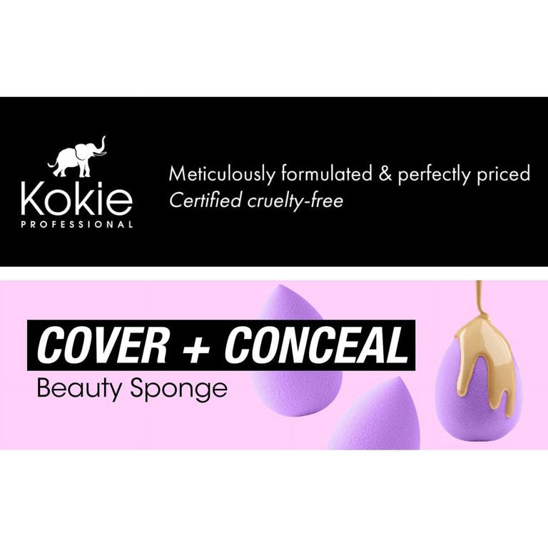 KOKIE Cover + Conceal Beauty Sponge 2 Piece Set