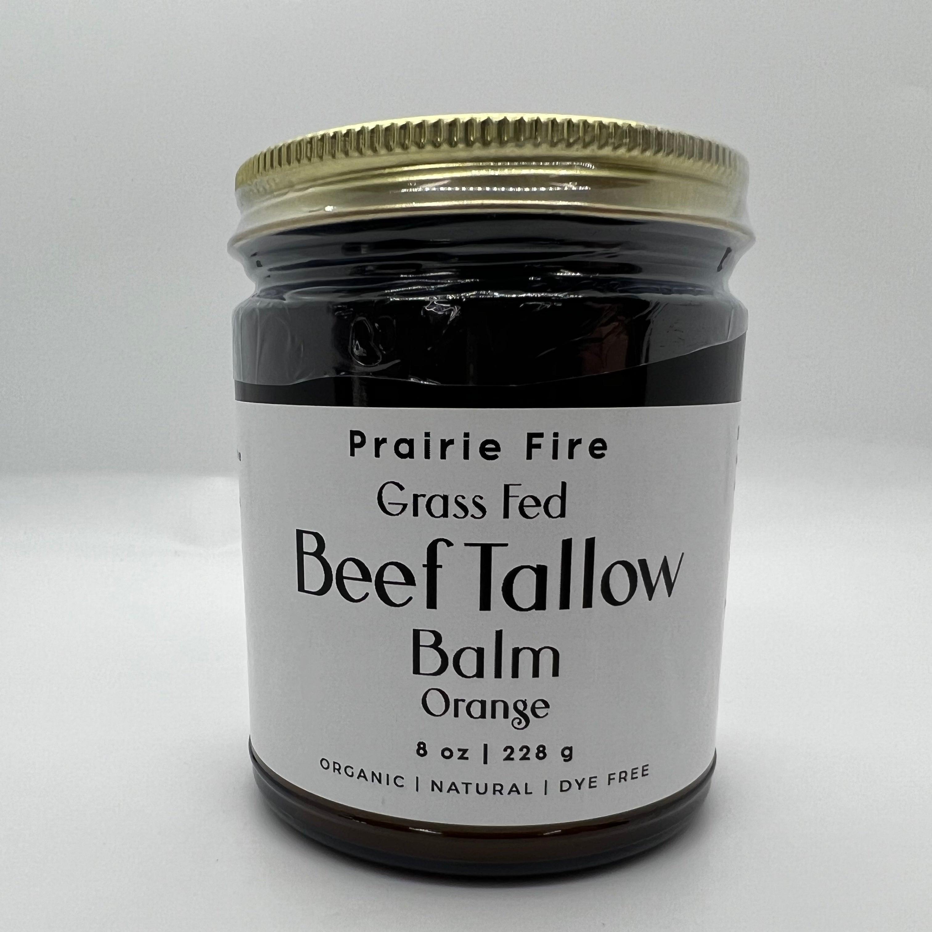 Grass Fed Beef Tallow Balm - 8 oz - Made in USA - Organic Grass Fed and Finished - Moisturizing Skin Care
