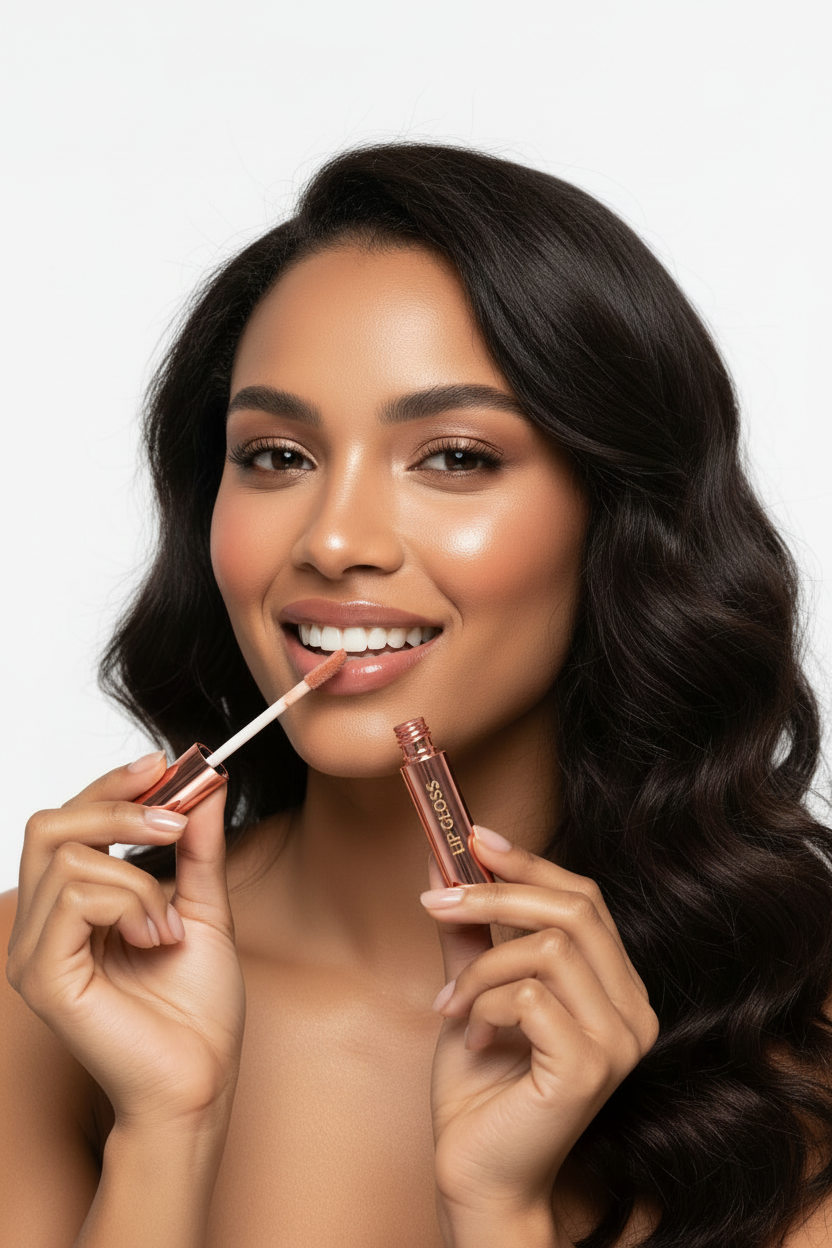 High Shine 10 Piece Lip Gloss Set - Latte