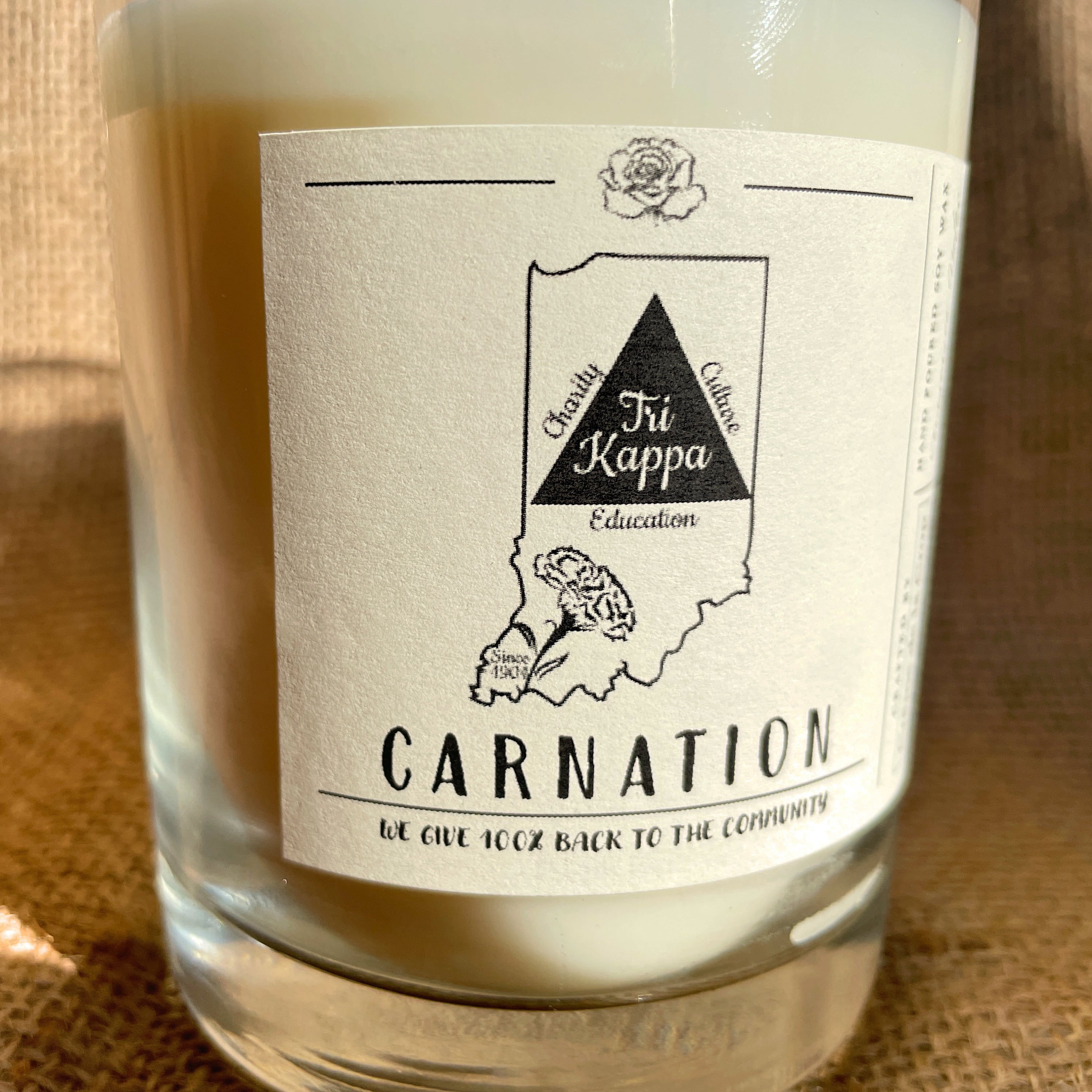 Soy Candle - Tri Kappa (Carnation)