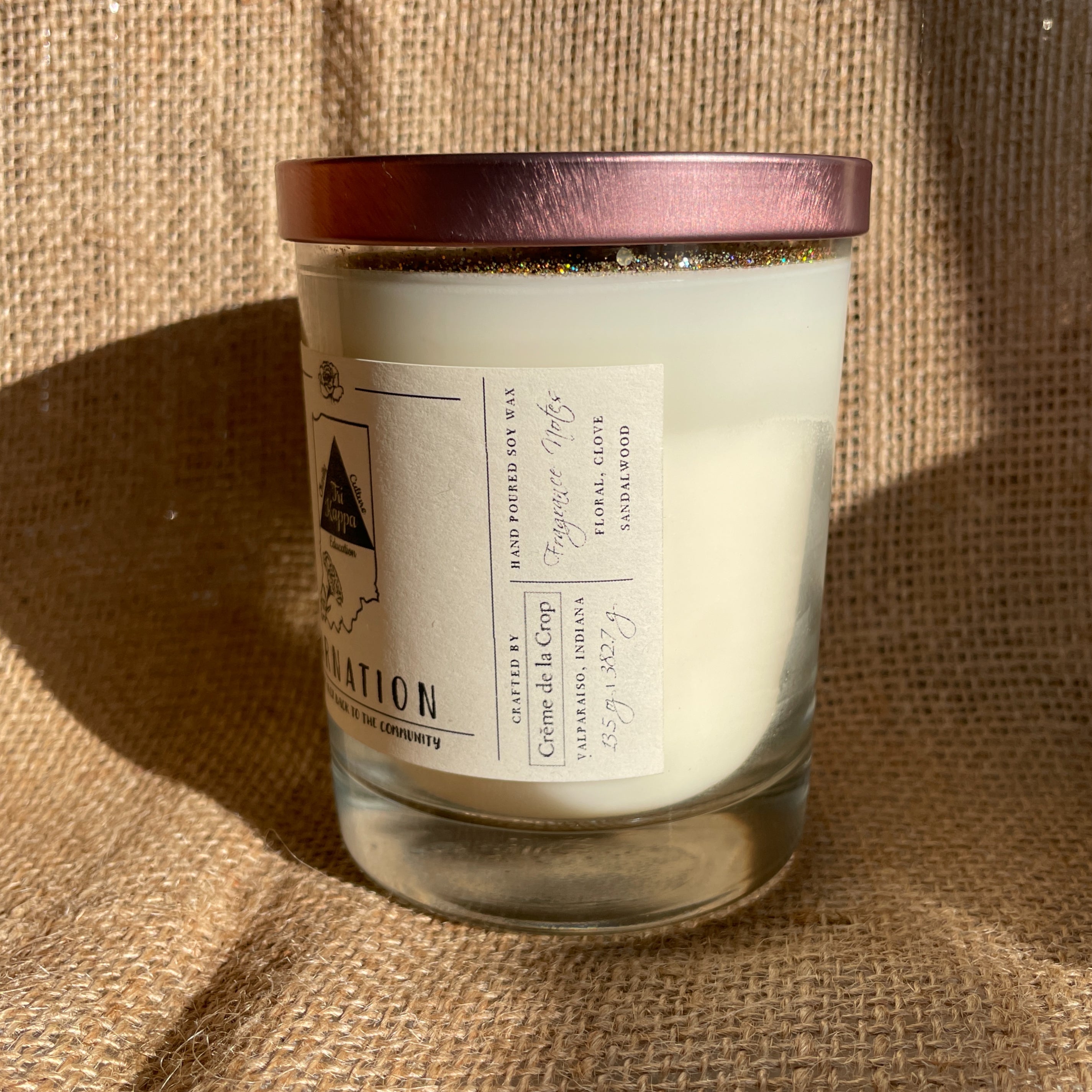 Soy Candle - Tri Kappa (Carnation)