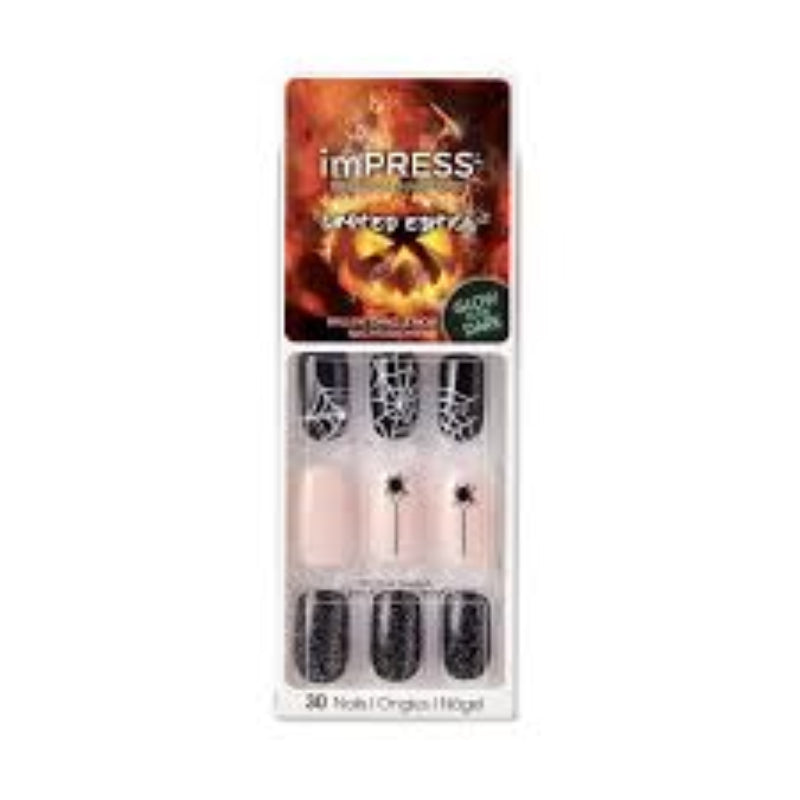 KISS ImPress Glow In The Dark Press-On Nails Halloween Limited Edition