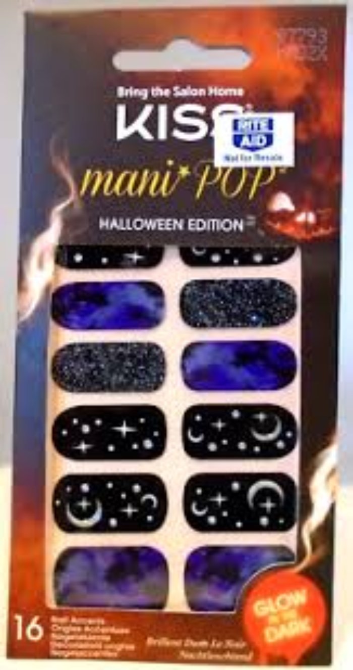 KISS Mani Pop Halloween Edition Glow in The Dark