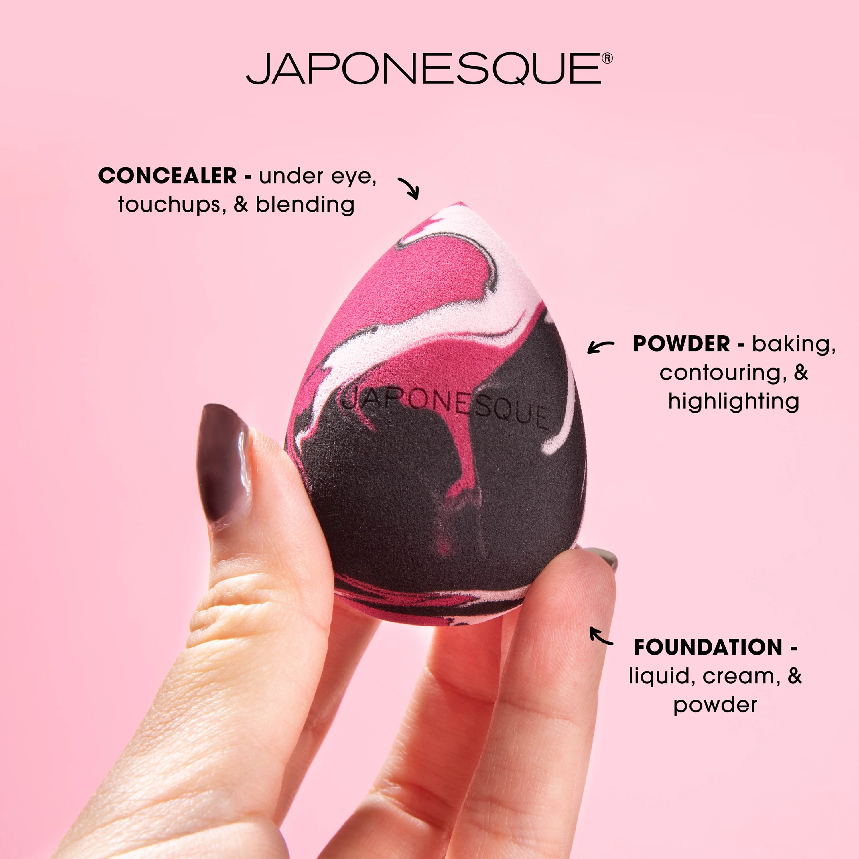 JAPONESQUE Perfect Complexion Sakura Sponge Single