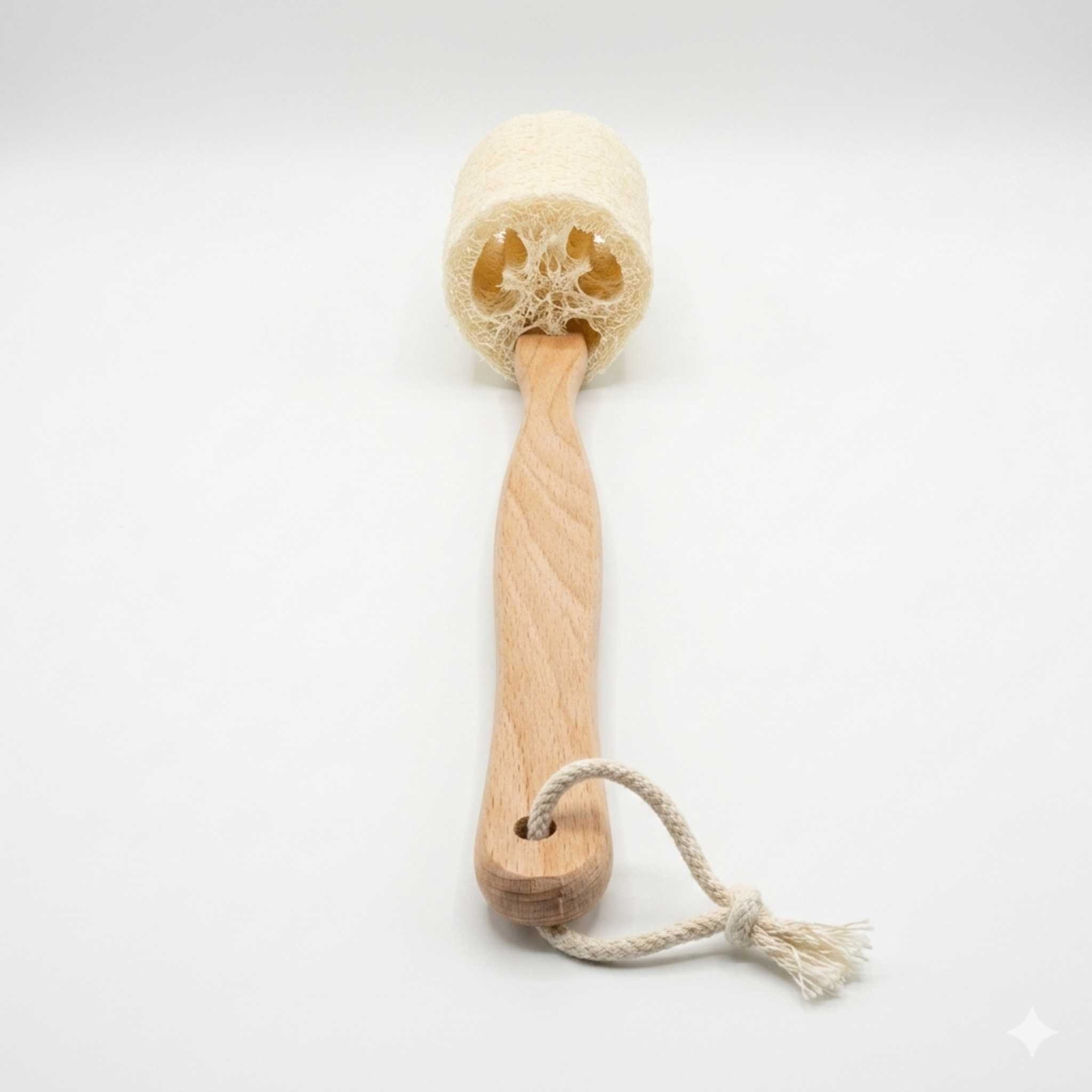 BENAT Natural Loofah Bath Brush w/Long Handle.