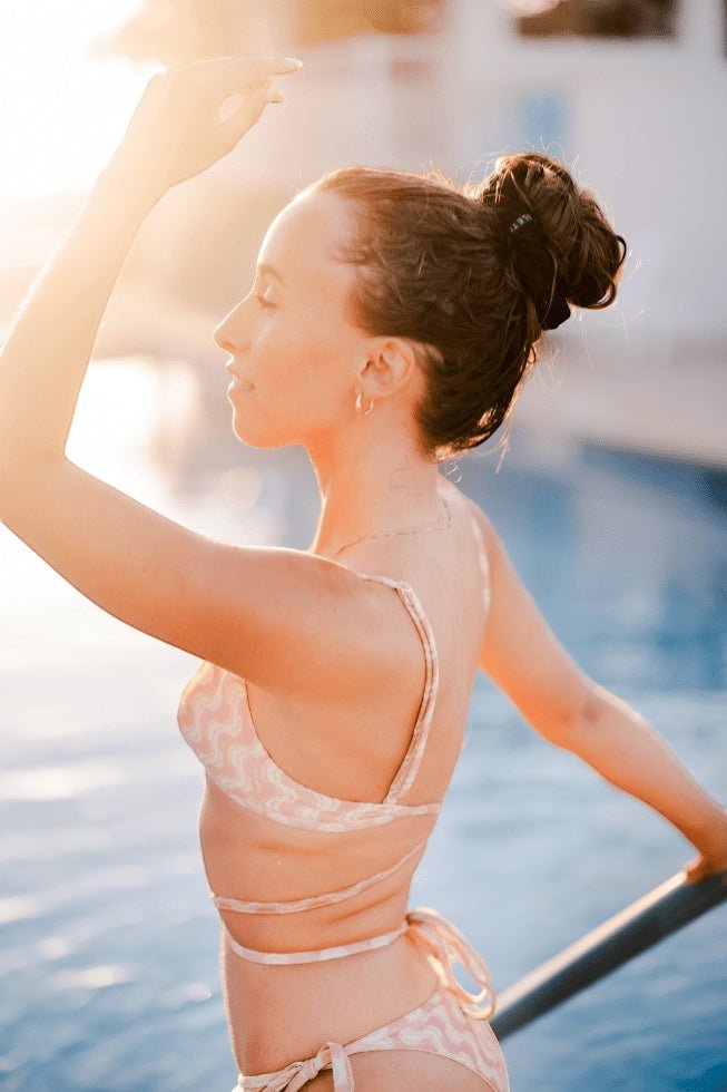 Jet Black Large Towel Scrunchies