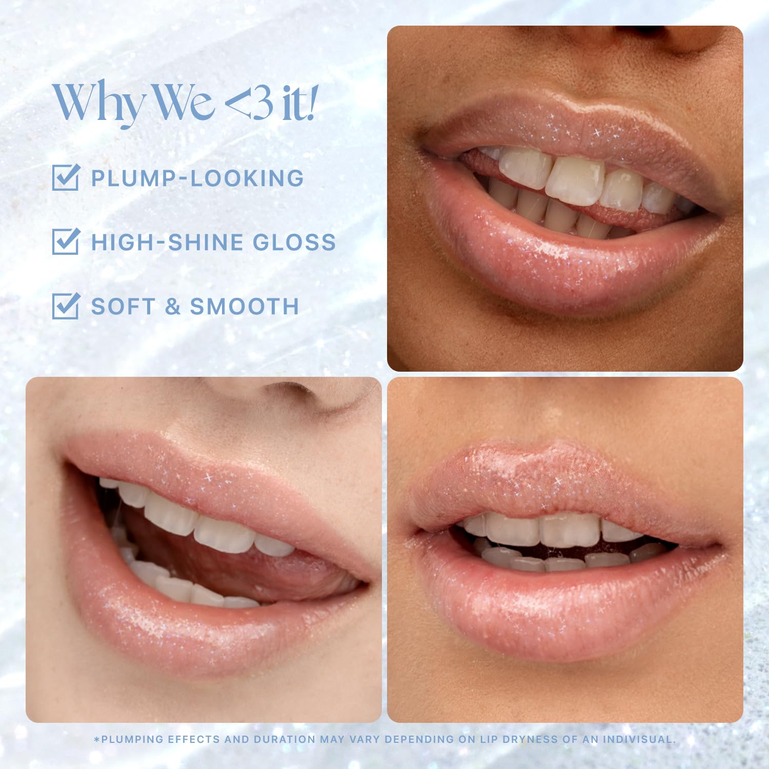 Honey Melting Lip Glitter & Plumping