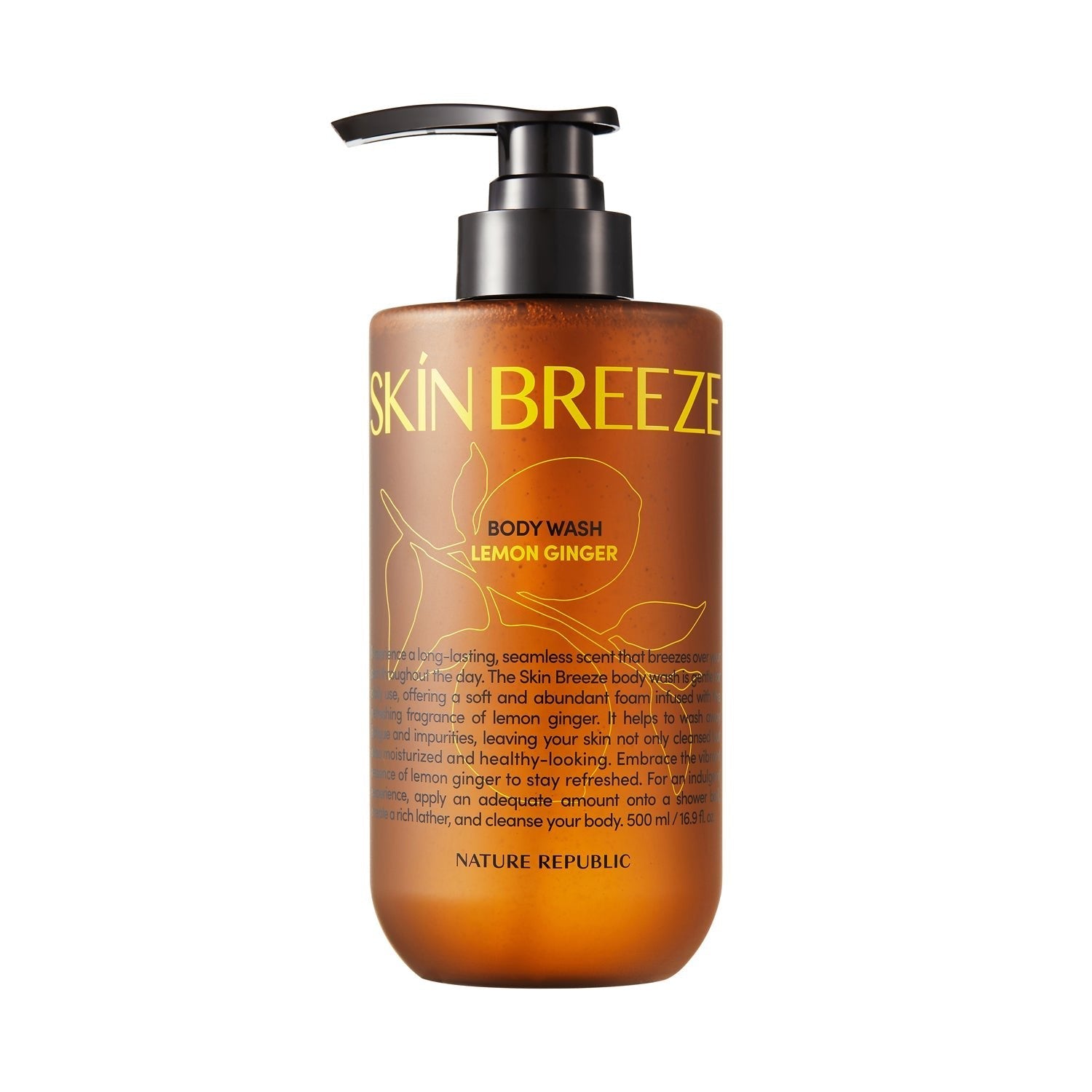 Skin Breeze Lemon Ginger Body Wash Lotion Duo