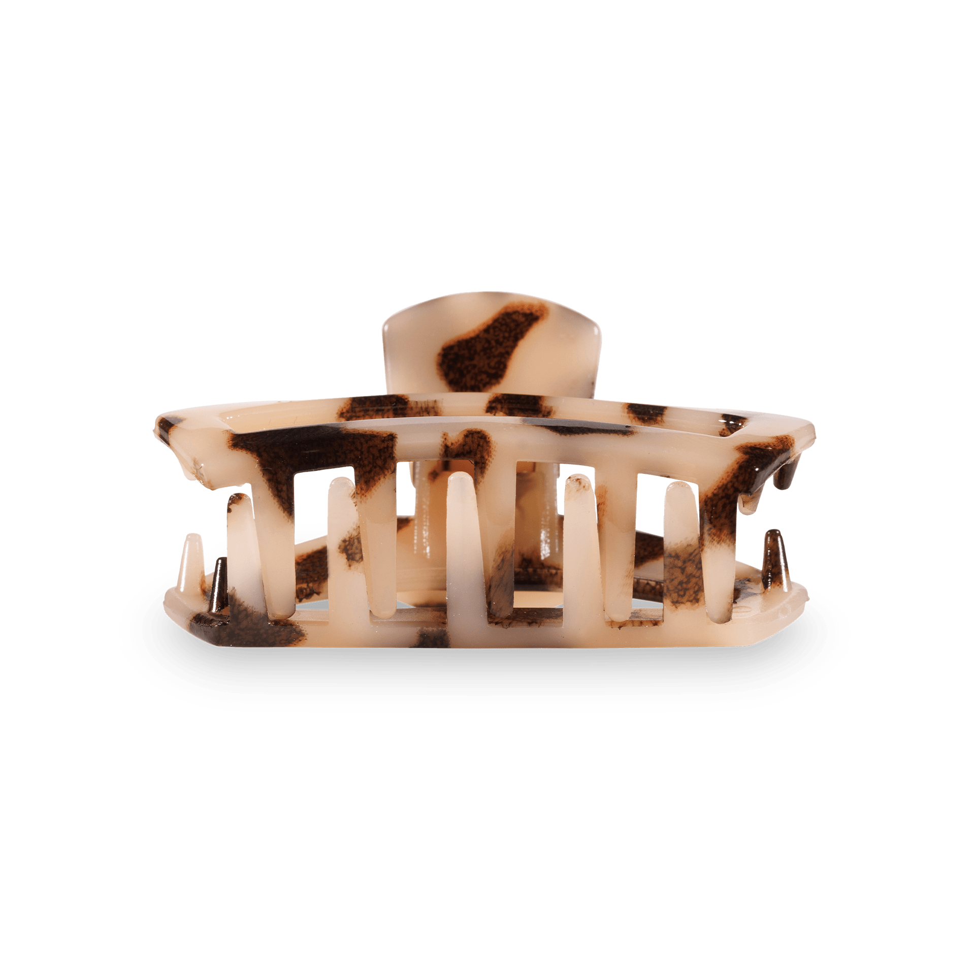 Open Blonde Tortoise Tiny Claw Hair Clip