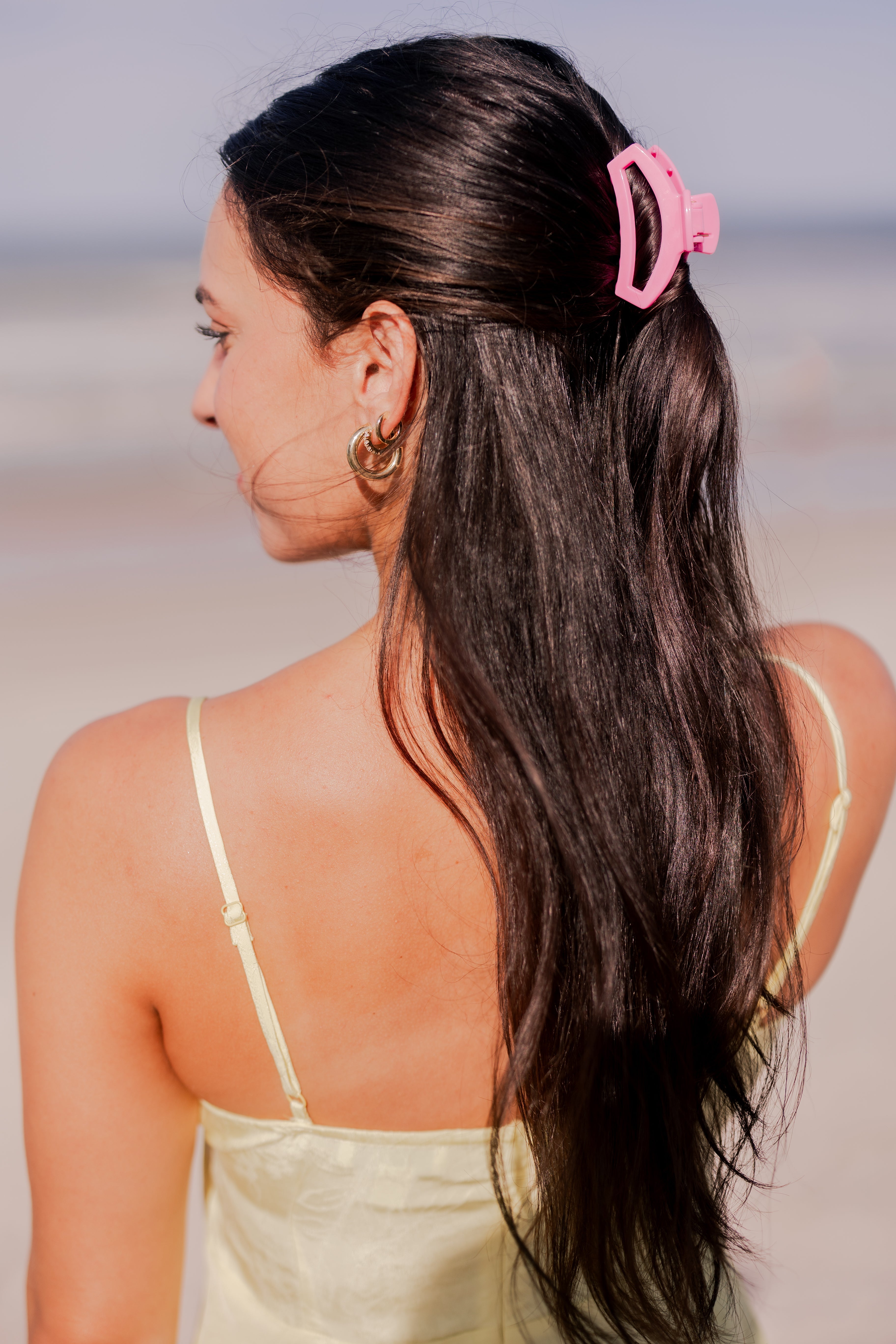 Open Paradise Pink Small Claw Hair Clip