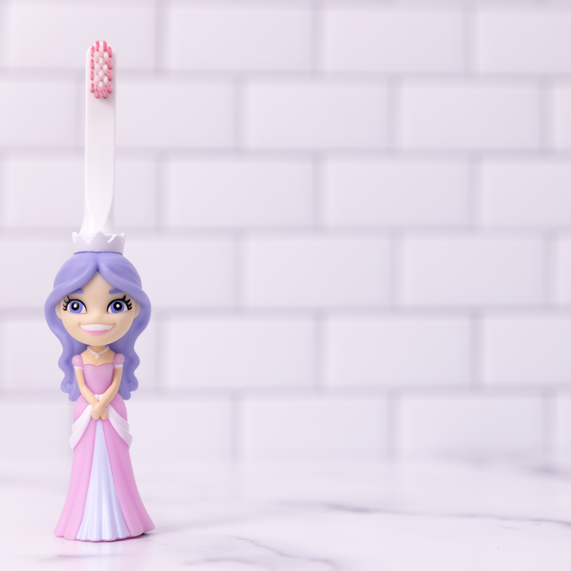 Princess Pearly Whites Toothbrush for Kids With Bonus Brush