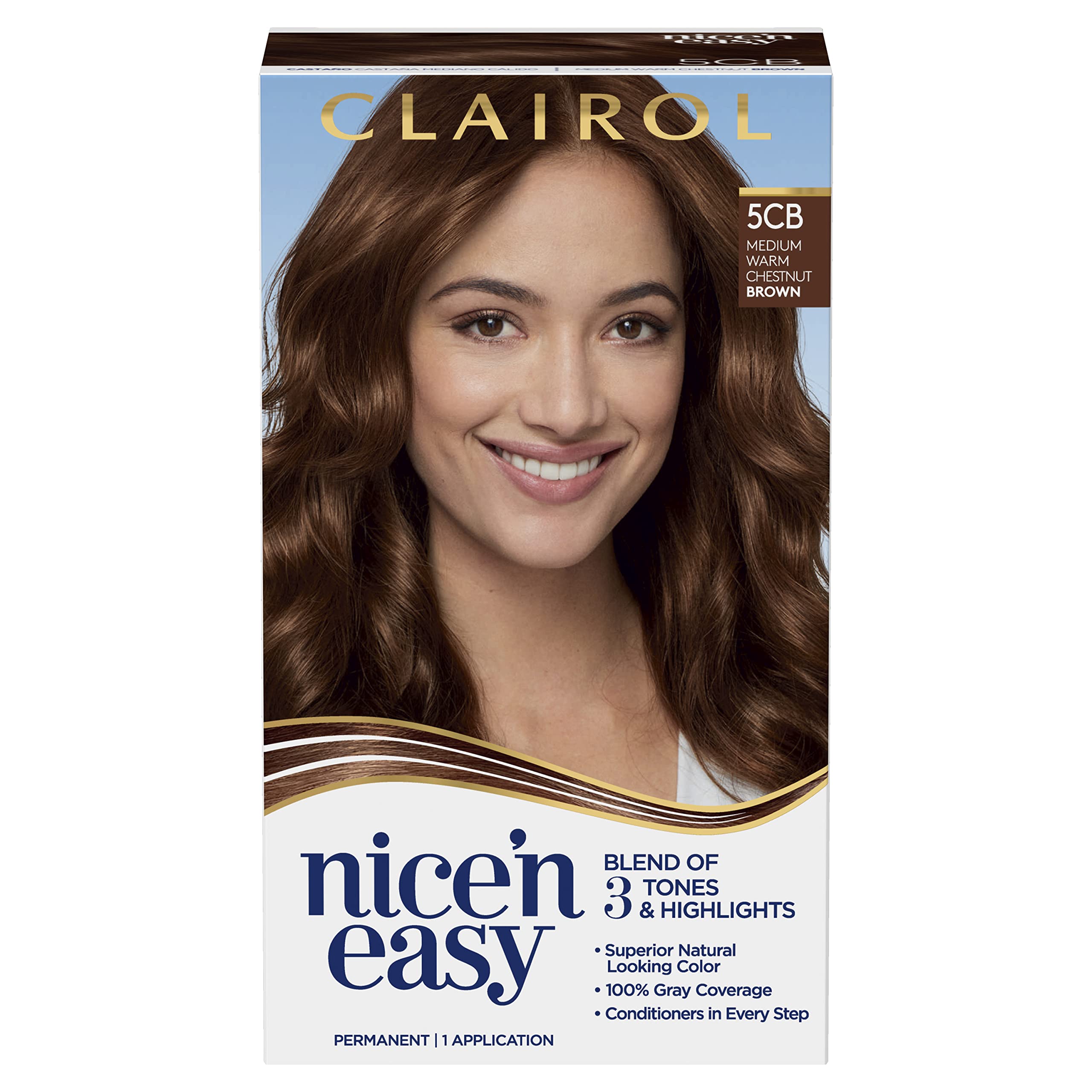 CLAIROL Nice'n Easy 3 Tones + Highlights Permanent Hair Dye