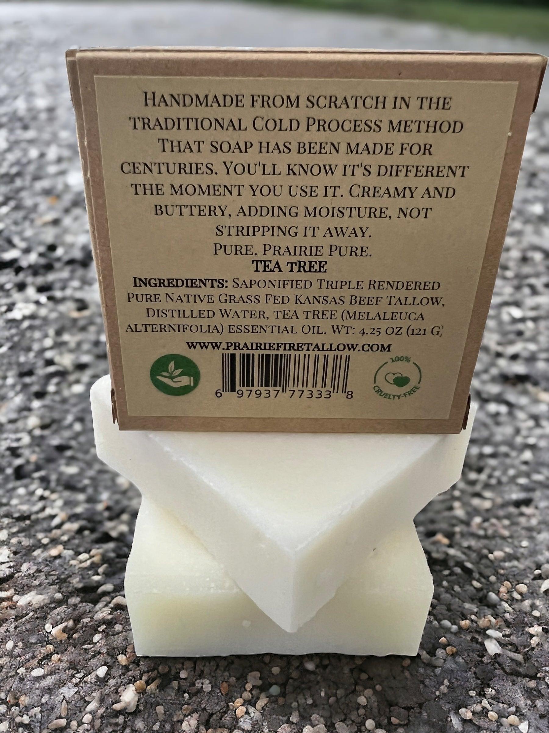 Grass Fed Beef Tallow Soap Bar (3 Pack) – Fragrance Free, Natural & Organic – Moisturizes & Soothes Face, Body & Hair – Handcrafted, Ideal for Sensitive & Dry Skin