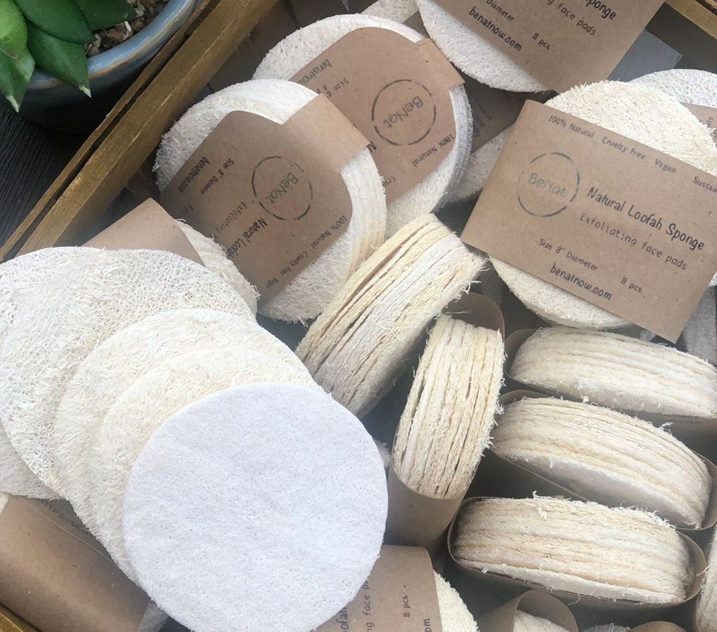 BENAT Natural Loofah Pads 5-pcs