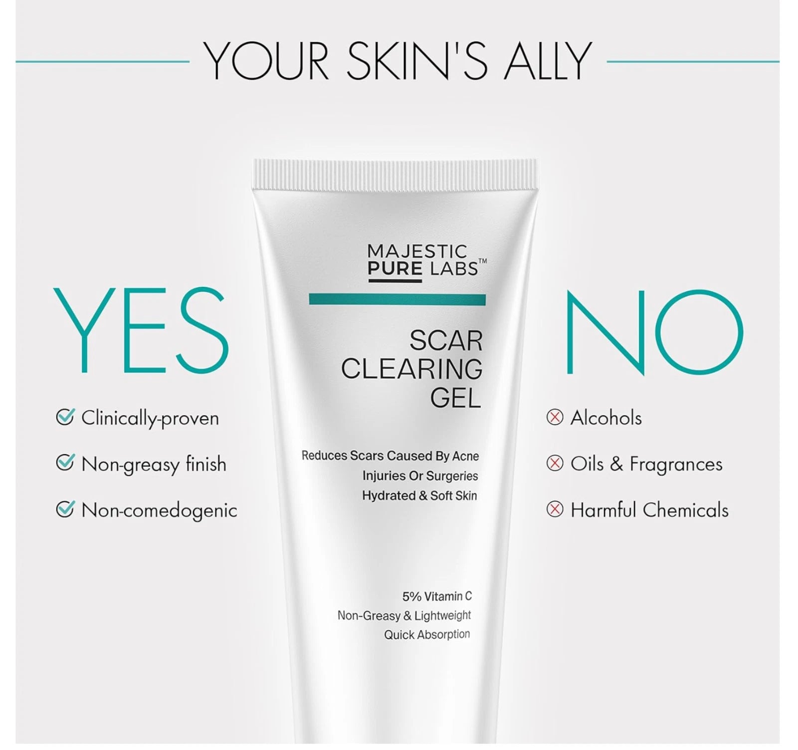 Majestic Pure Labs scar clearing gel
