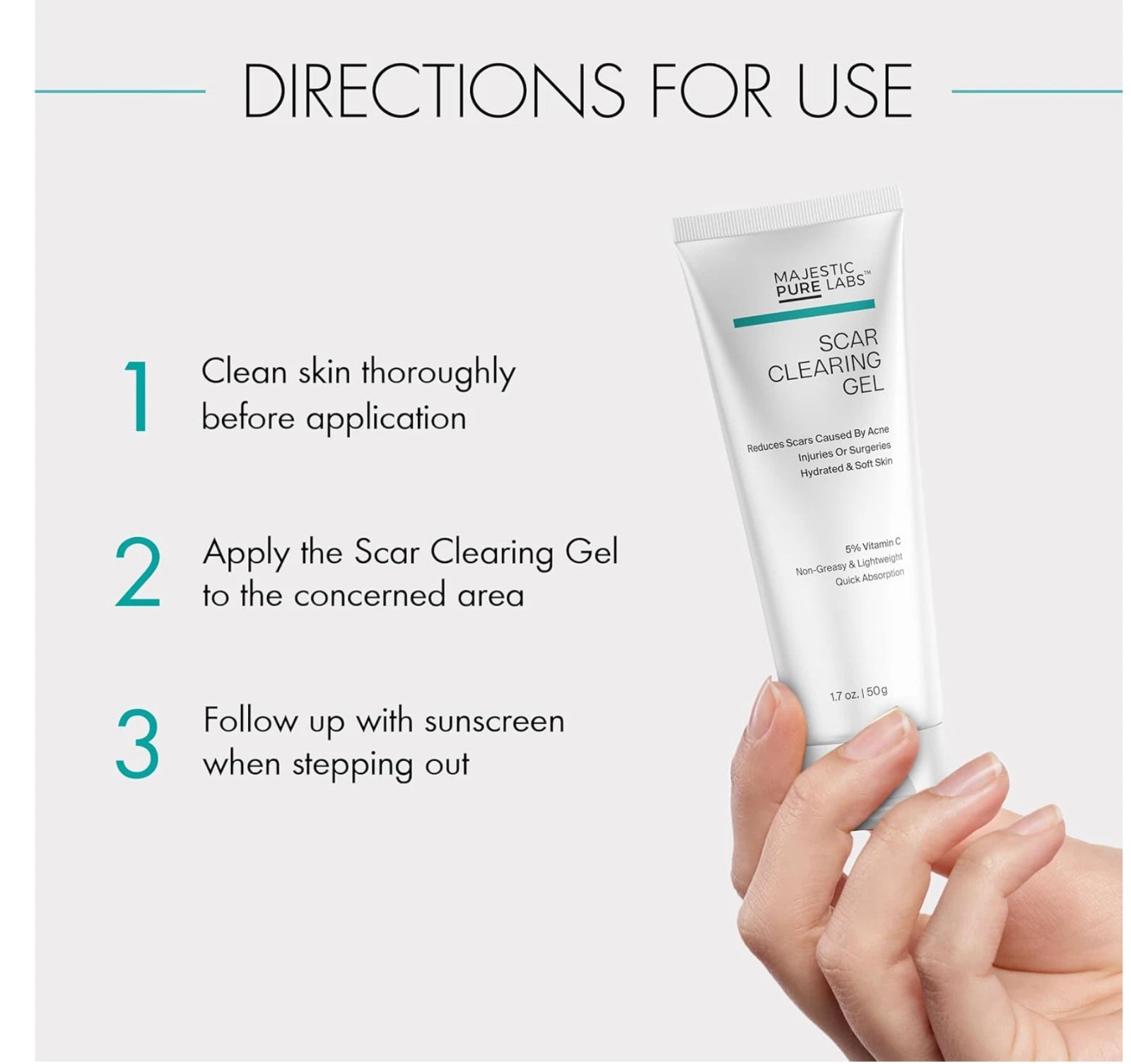 Majestic Pure Labs scar clearing gel