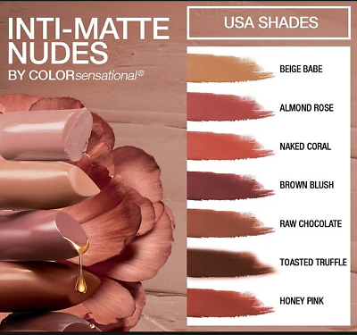 MAYBELLINE Color Sensational Inti-Matte Nude Lipstick