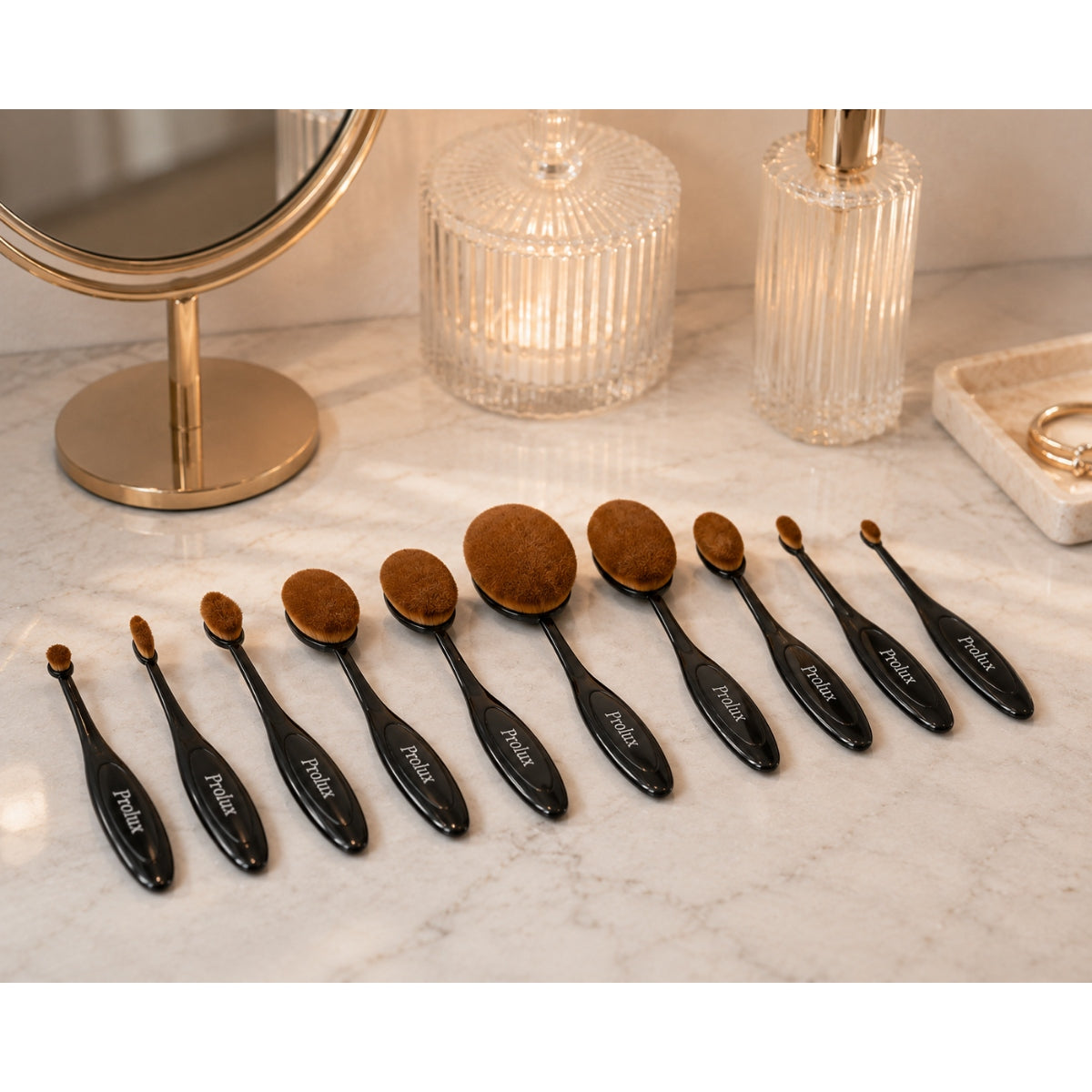 PROLUX Oval Deluxe Brush Set