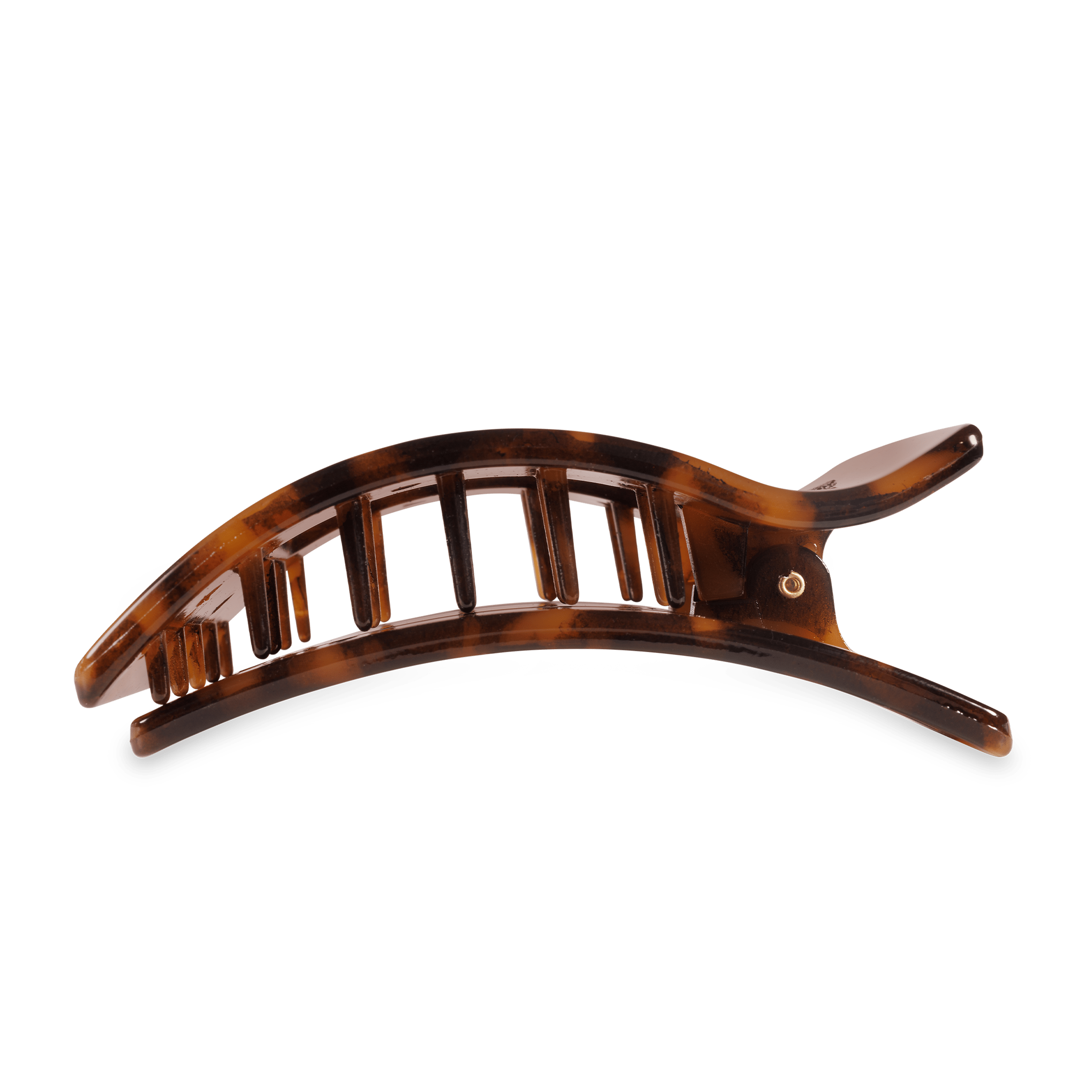 Tortoise Large Flat Rectangle Hair Clip