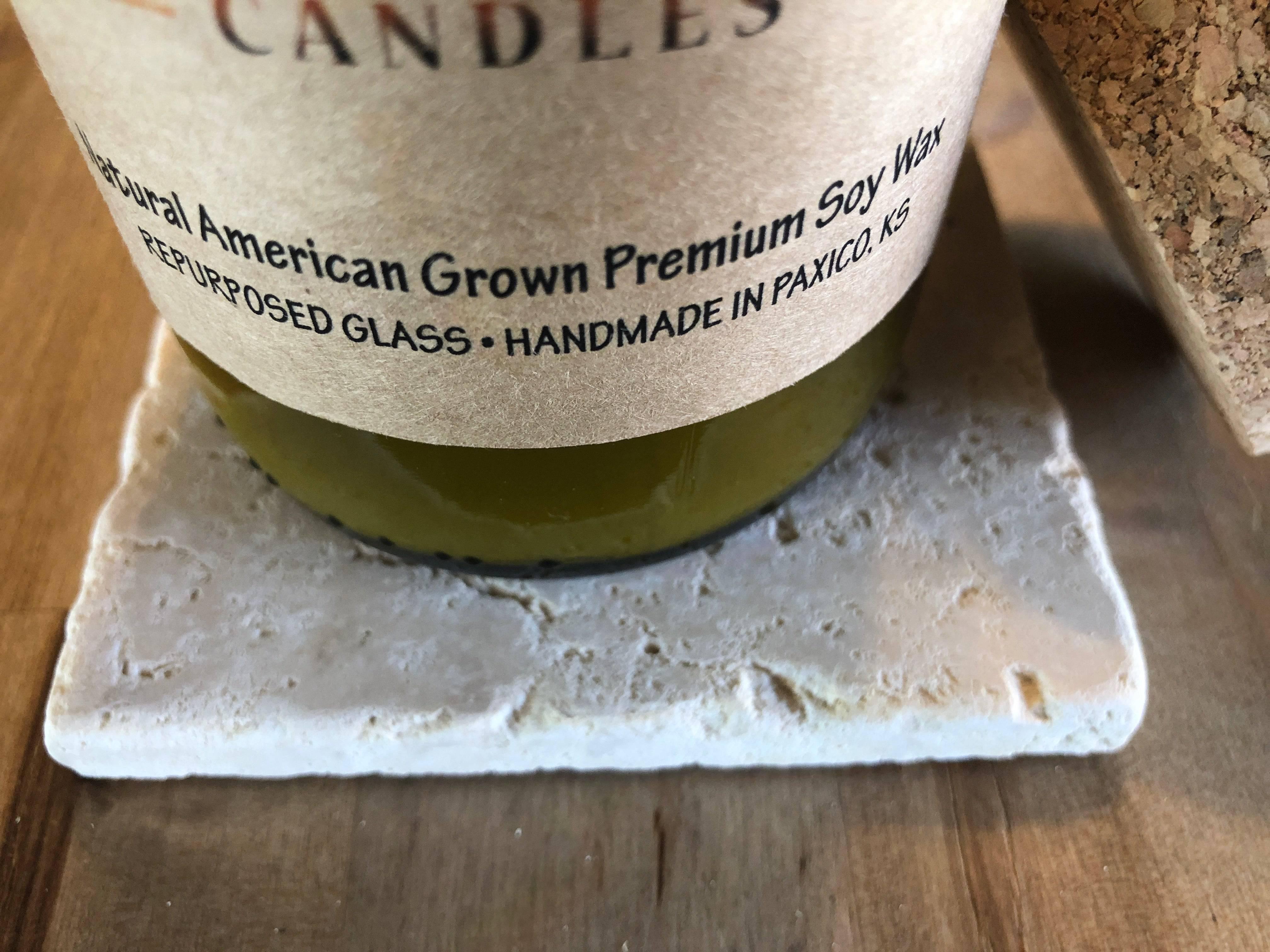 Travertine Marble Candle Coaster - Surface Protector