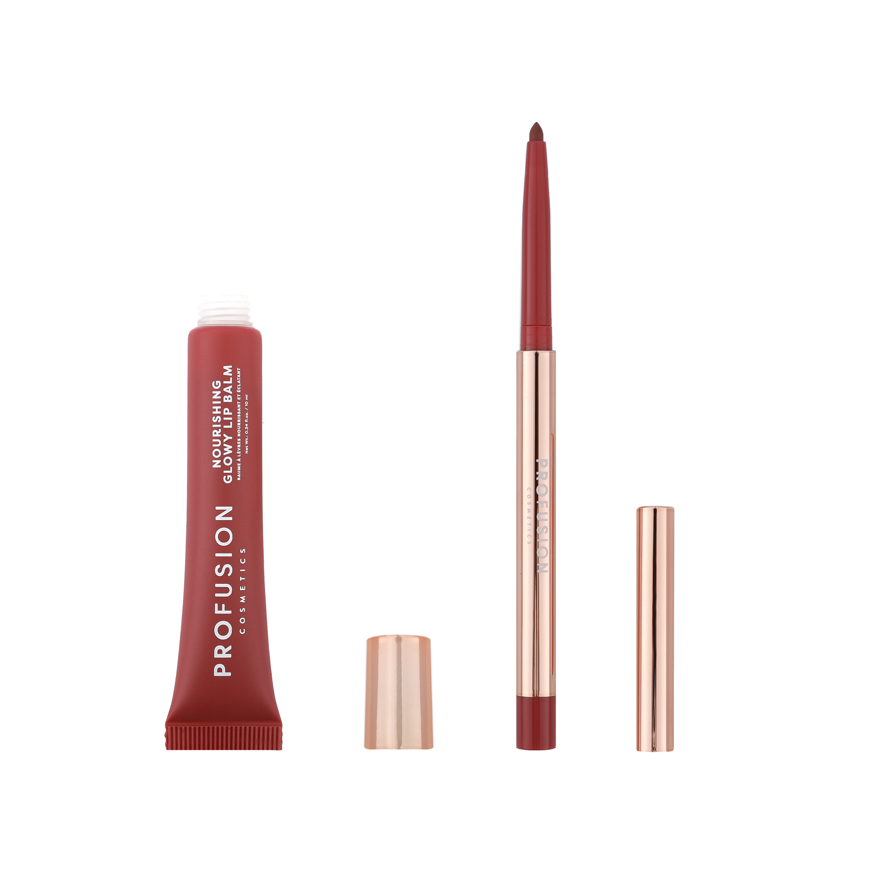 PROFUSION Lip Treat Duo Soft Matte Creamy Lip Liner & Nourishing Glowy Lip Balm